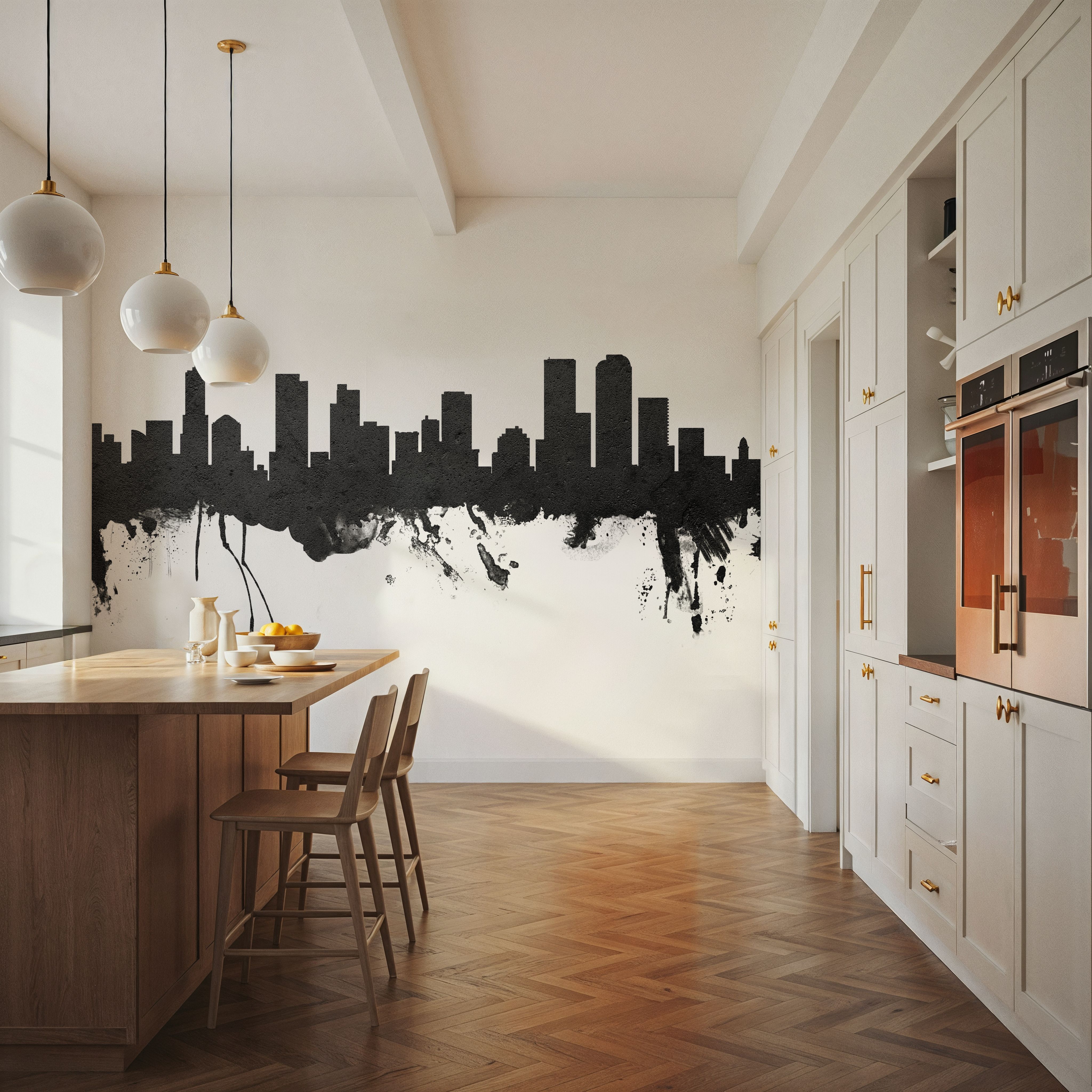 Denver Skyline Black & White