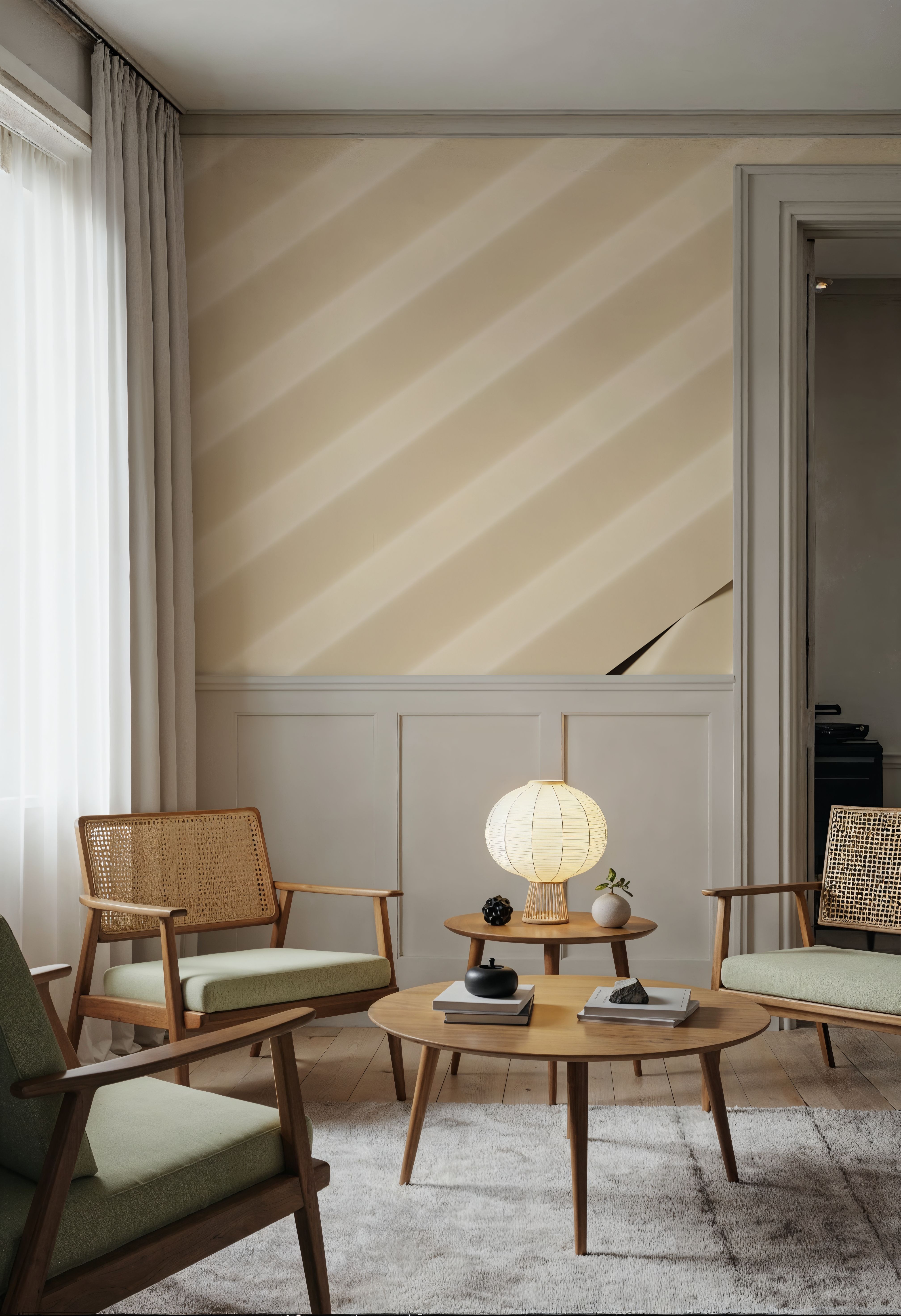 Pleated Cream