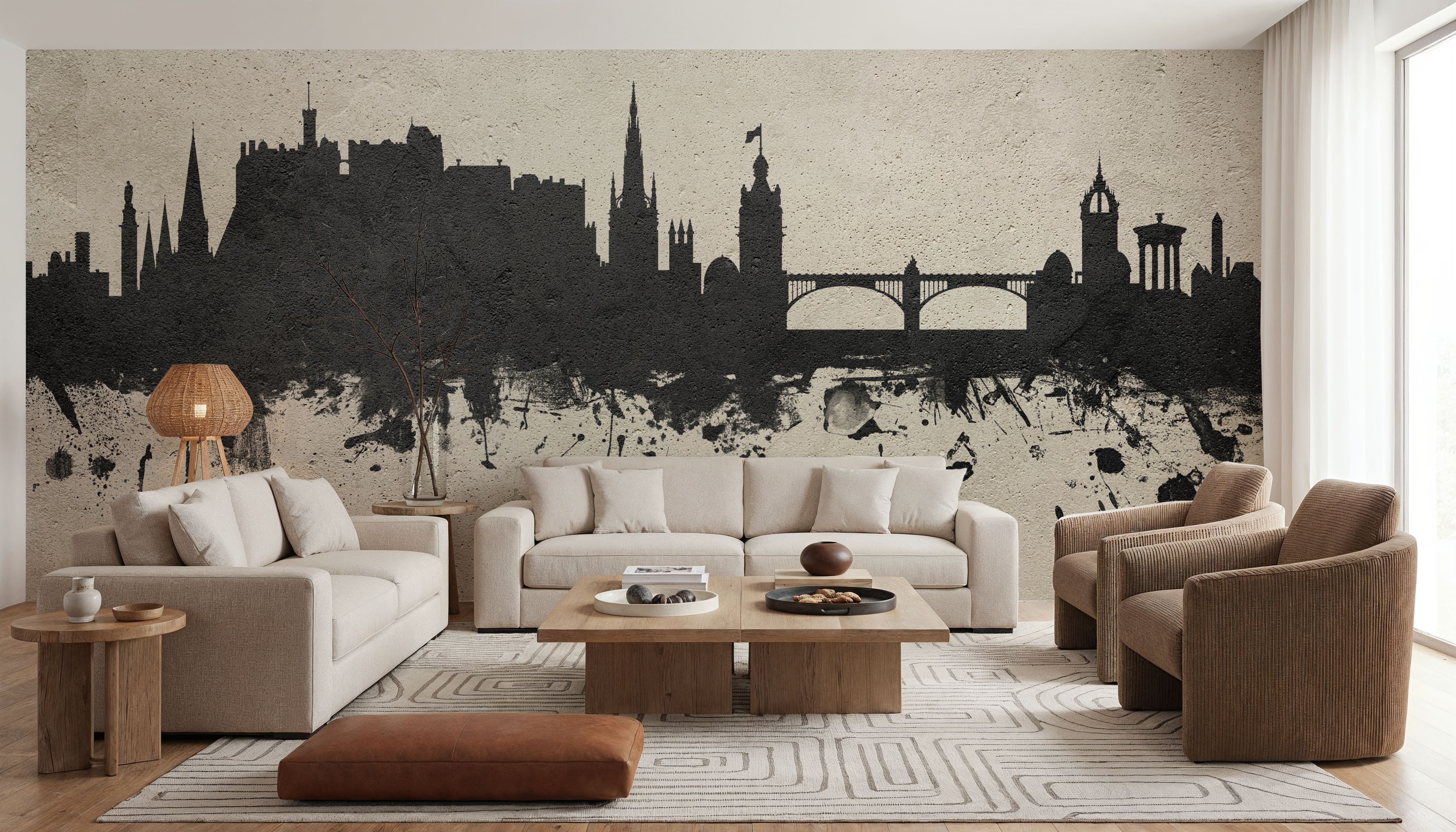 Edinburgh Scotland Skyline Concrete