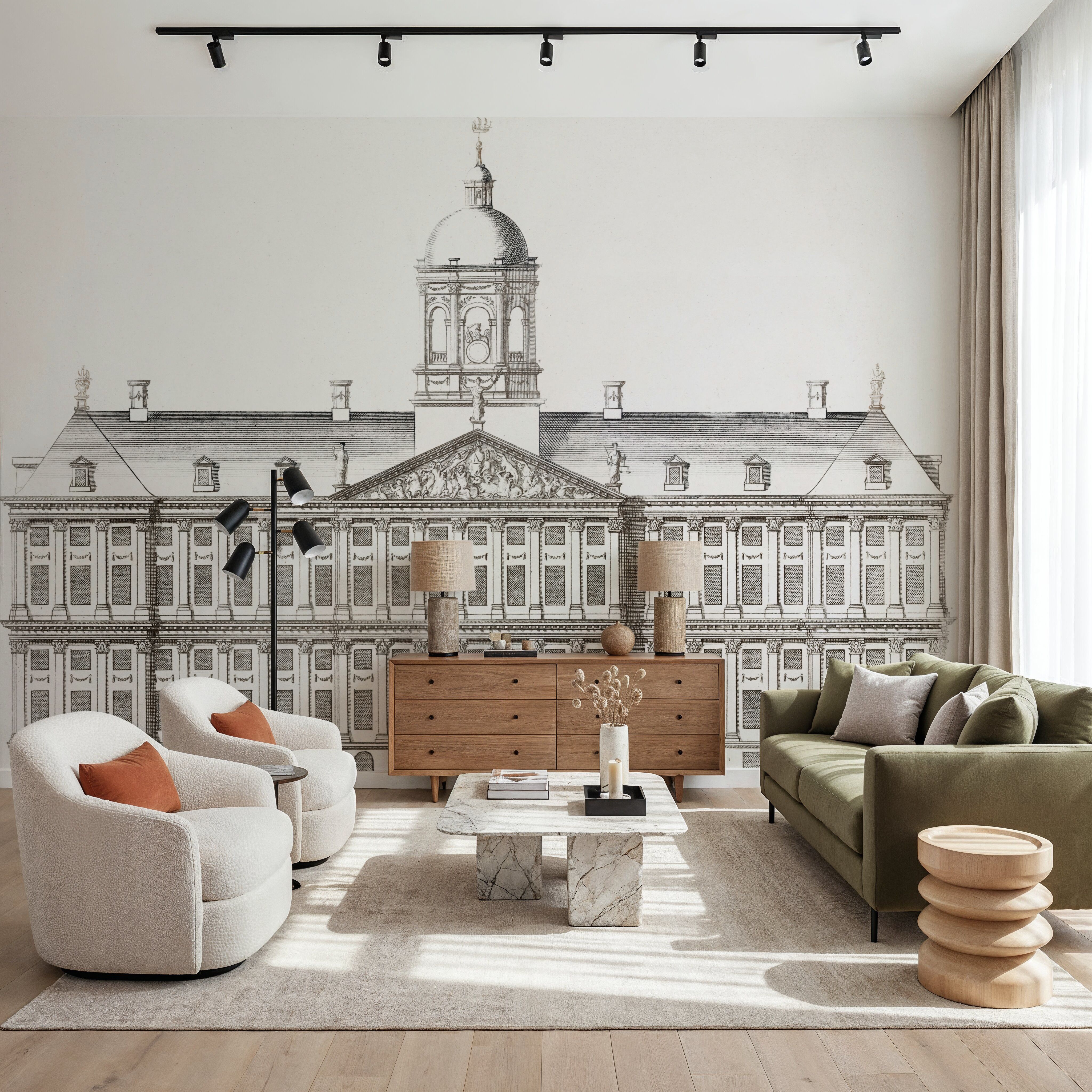 The City Hall In Amsterdam, Front