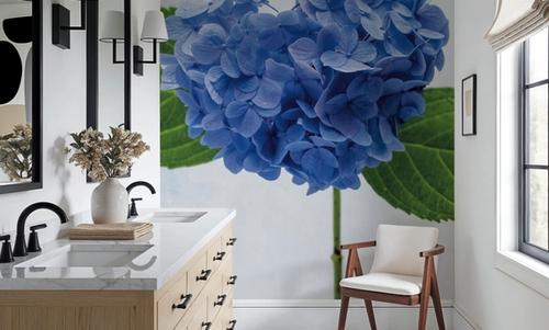 Bright Blue Hydrangea