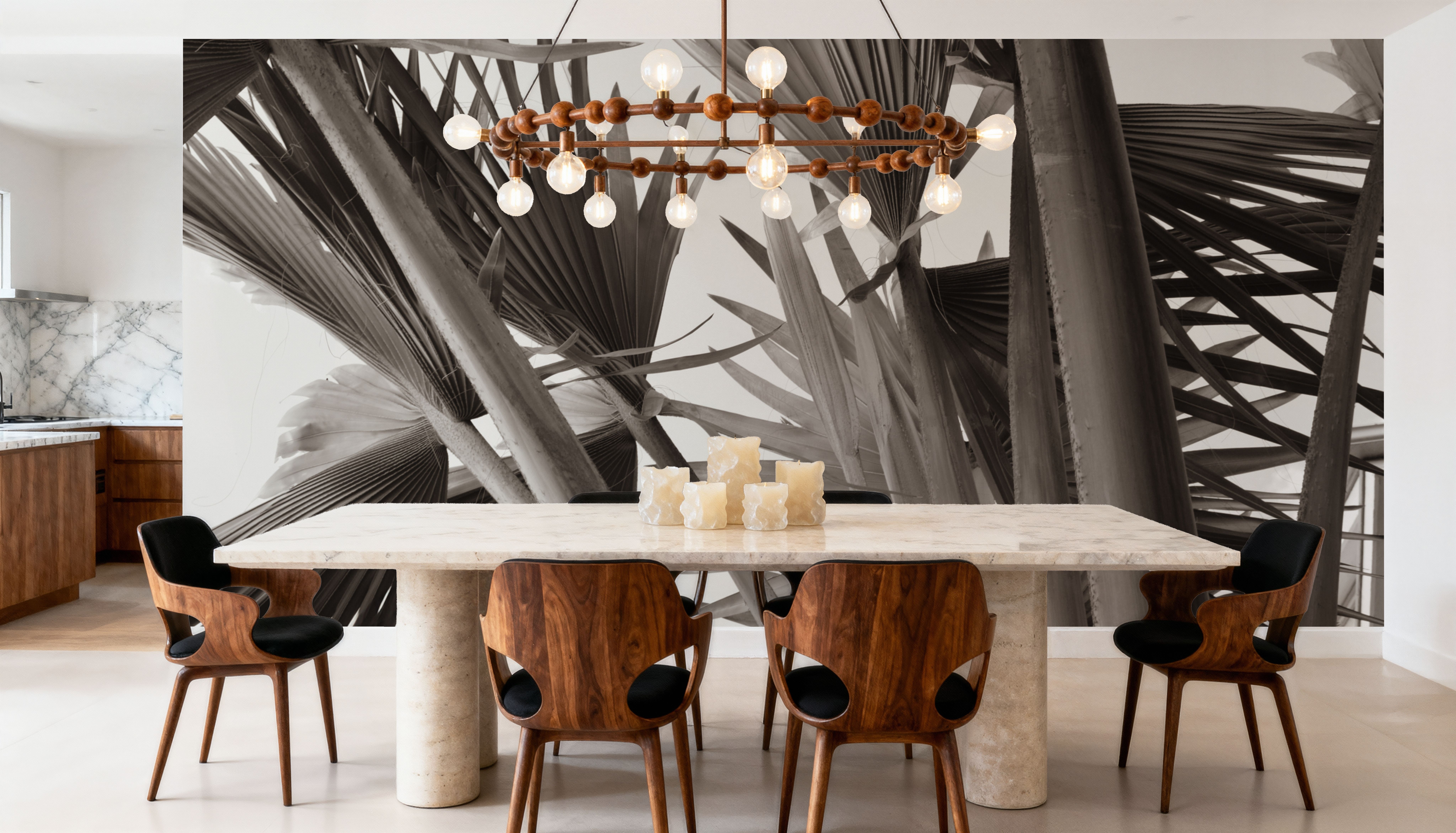 Sepia Palms, Wallpaper