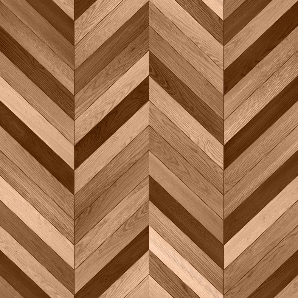 Chevron Wood, Walnut and Oak