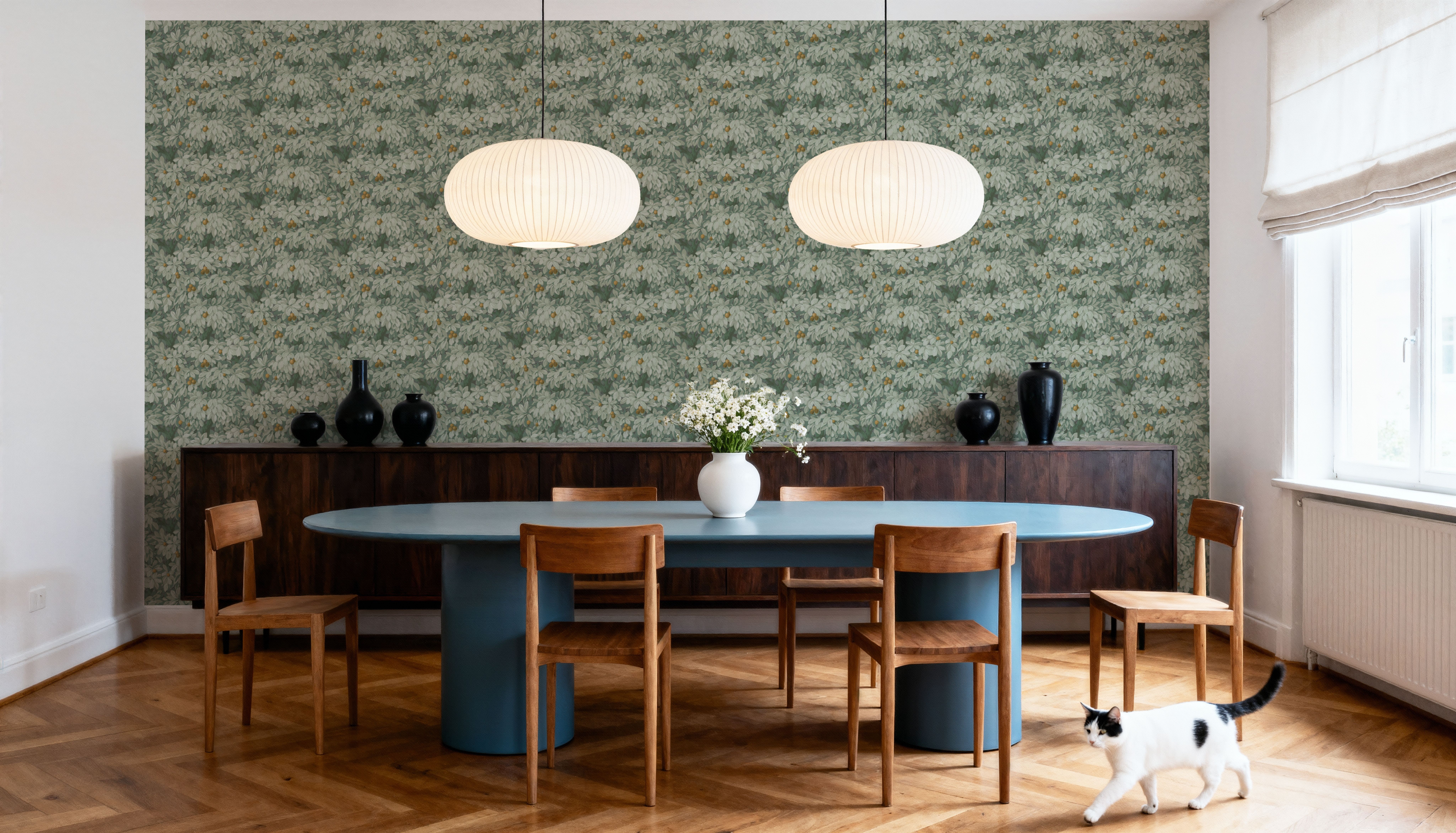 Fruit Tree Bower, Yellow on Laurel