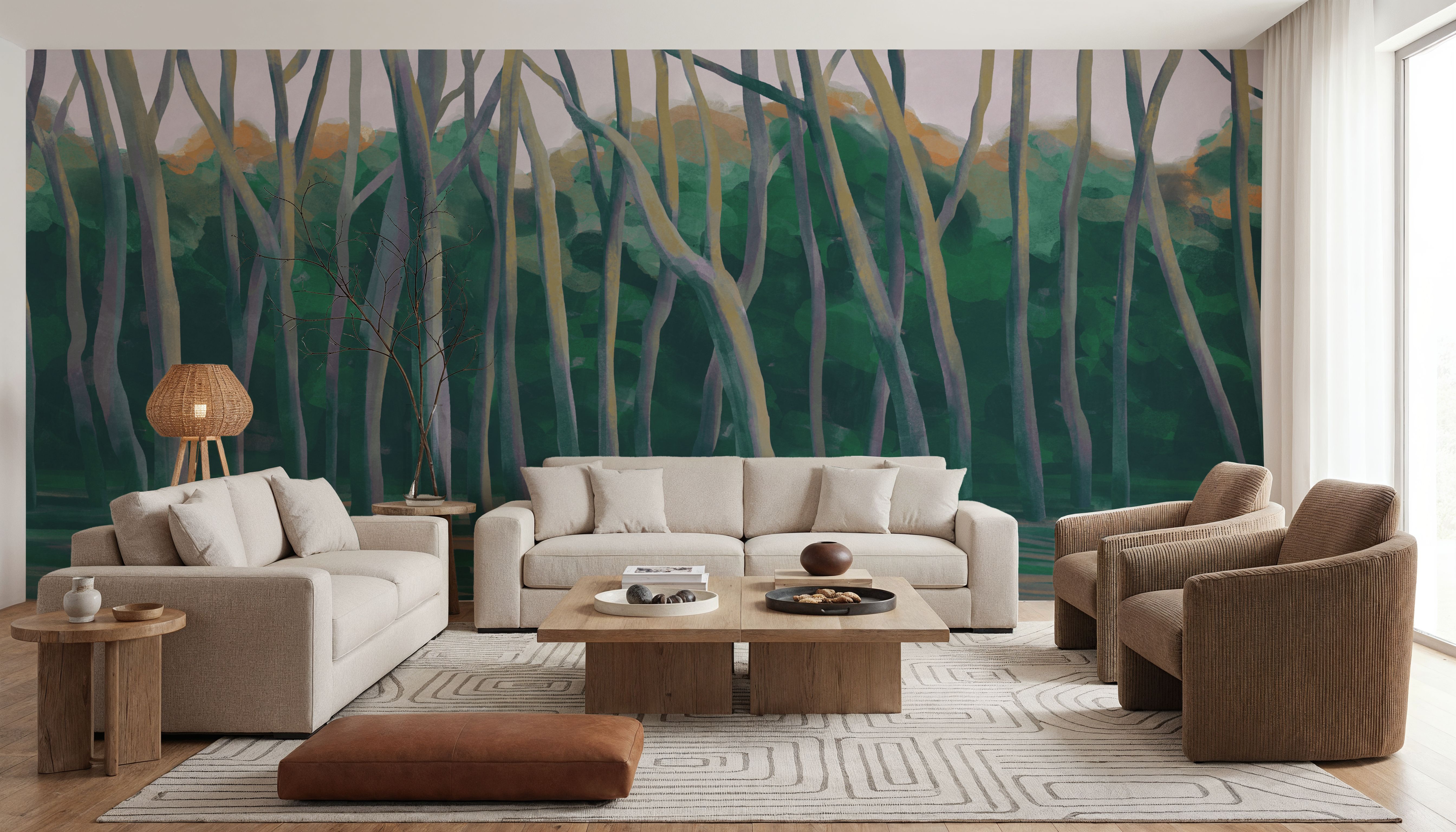 Dune Forest, Emerald, Papier peint