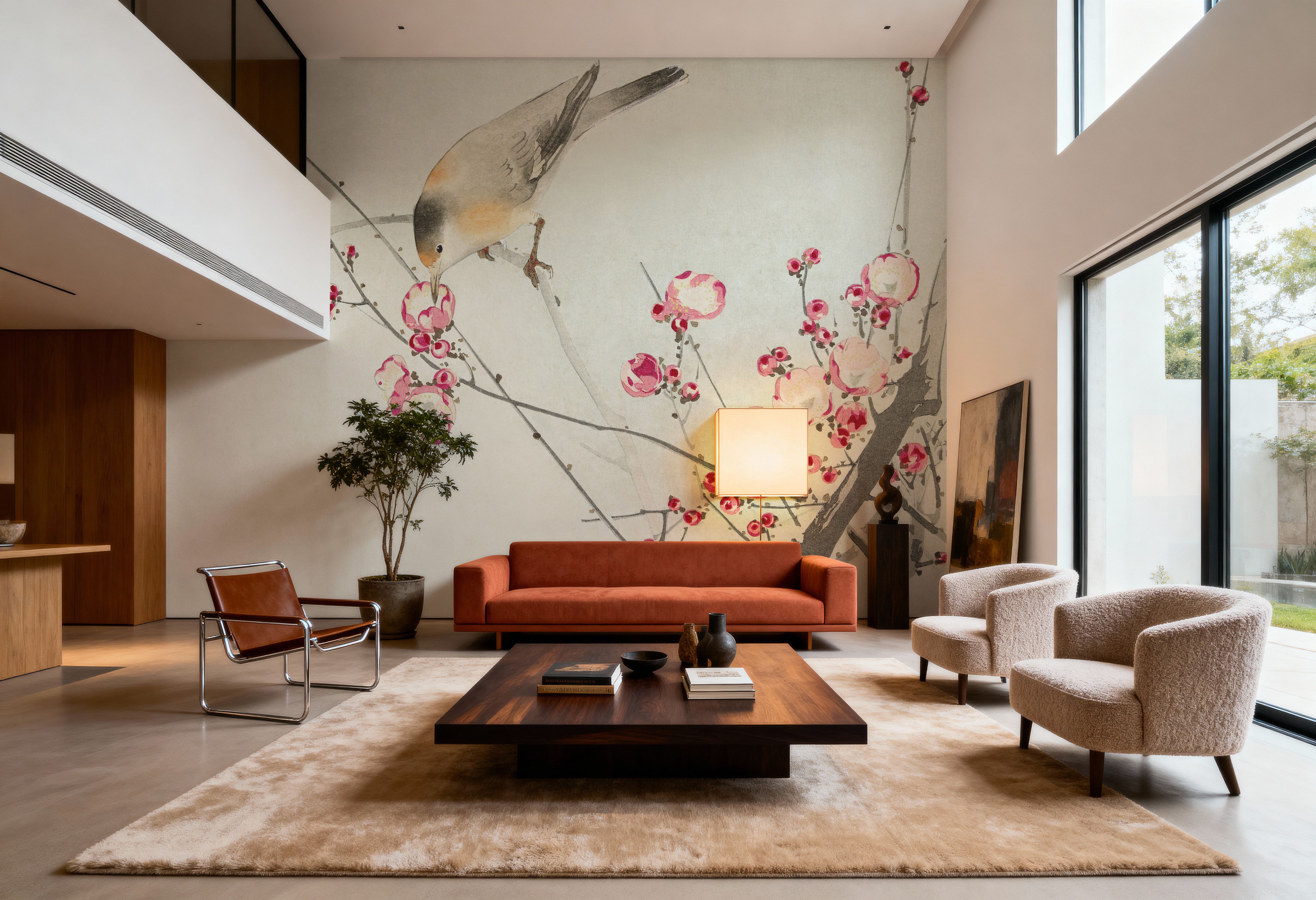 Songbird on Blossom Branch