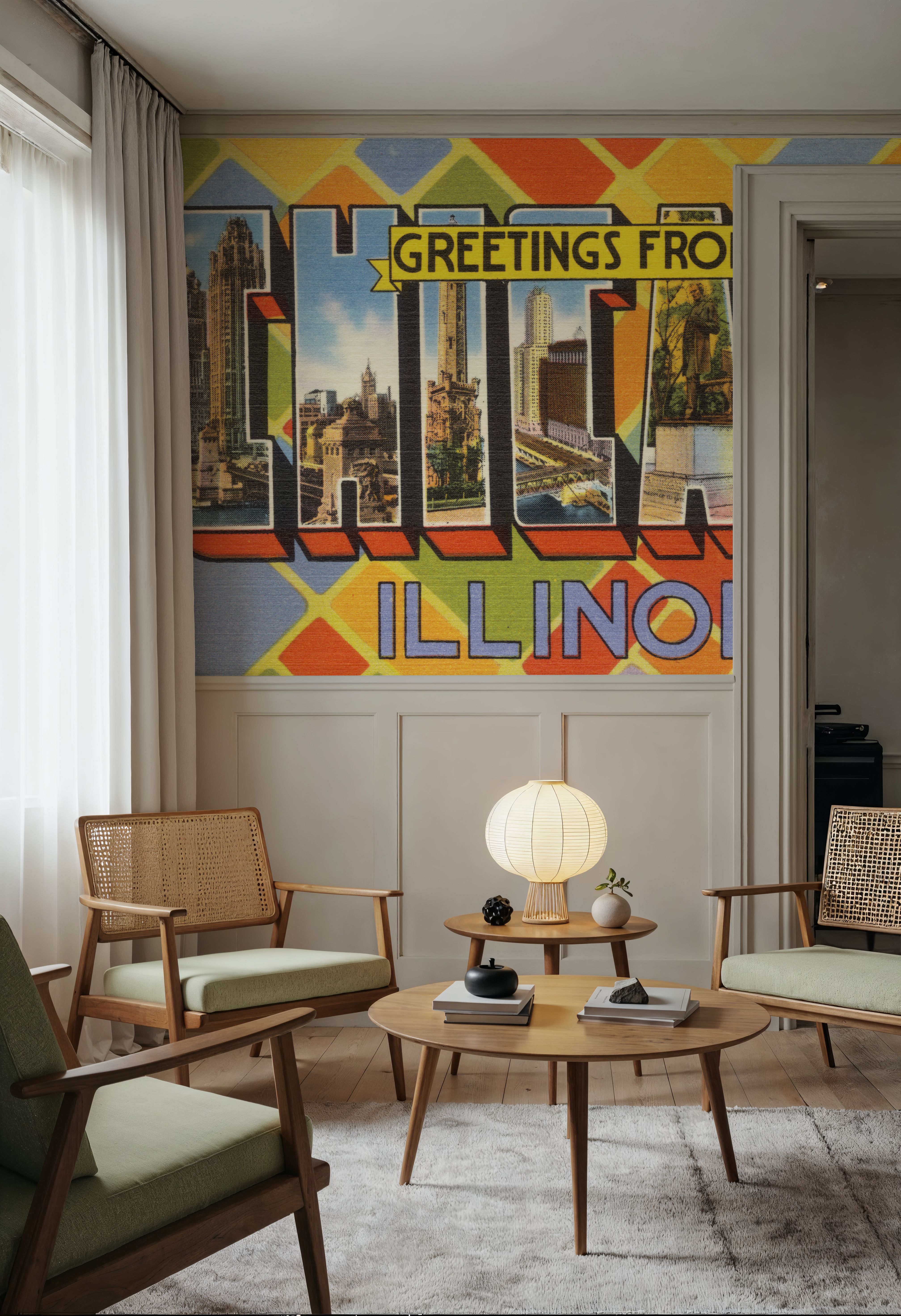 Greetings from Chicago - Screenprint Postcard