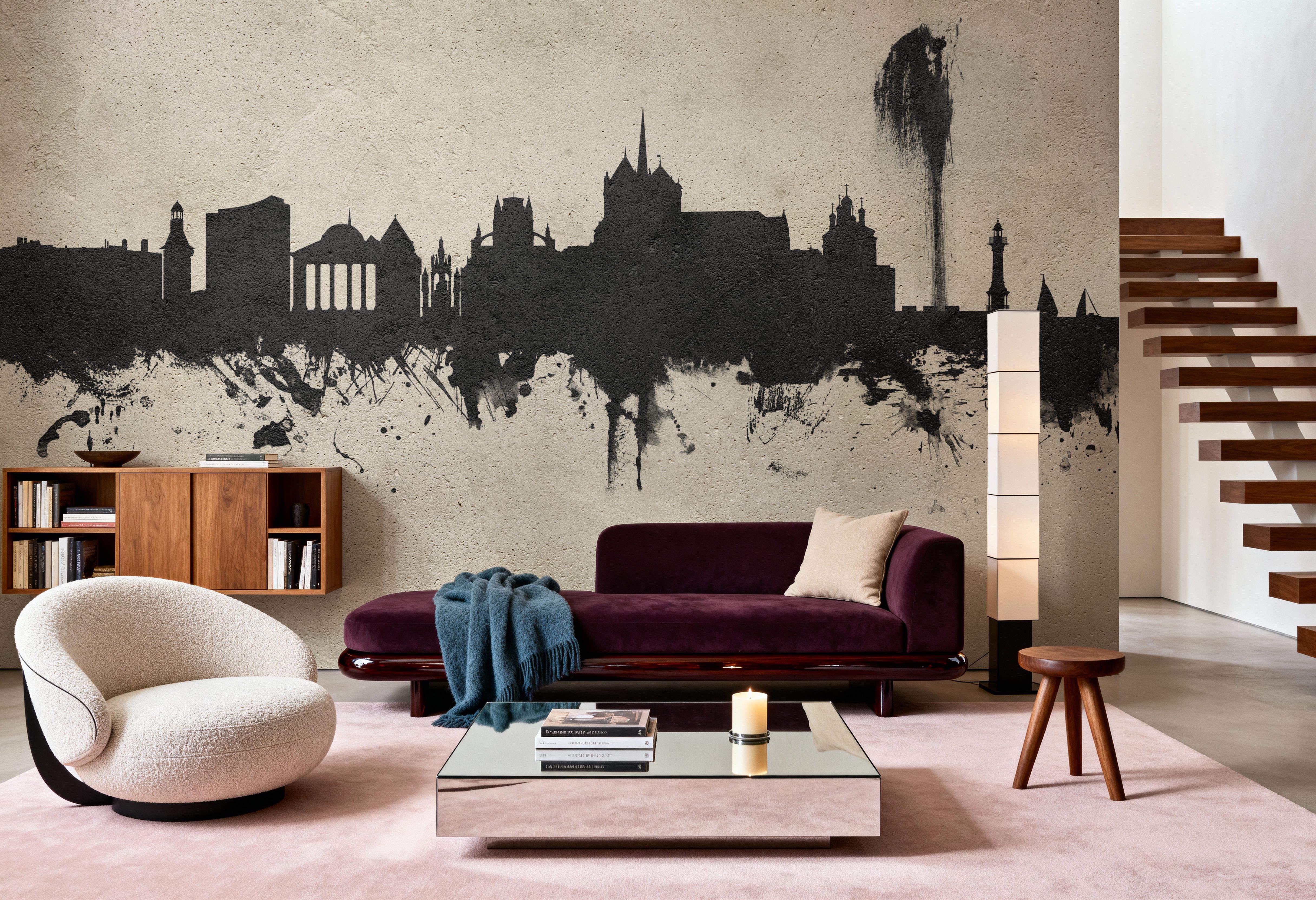 Geneva Switzerland Skyline Concrete