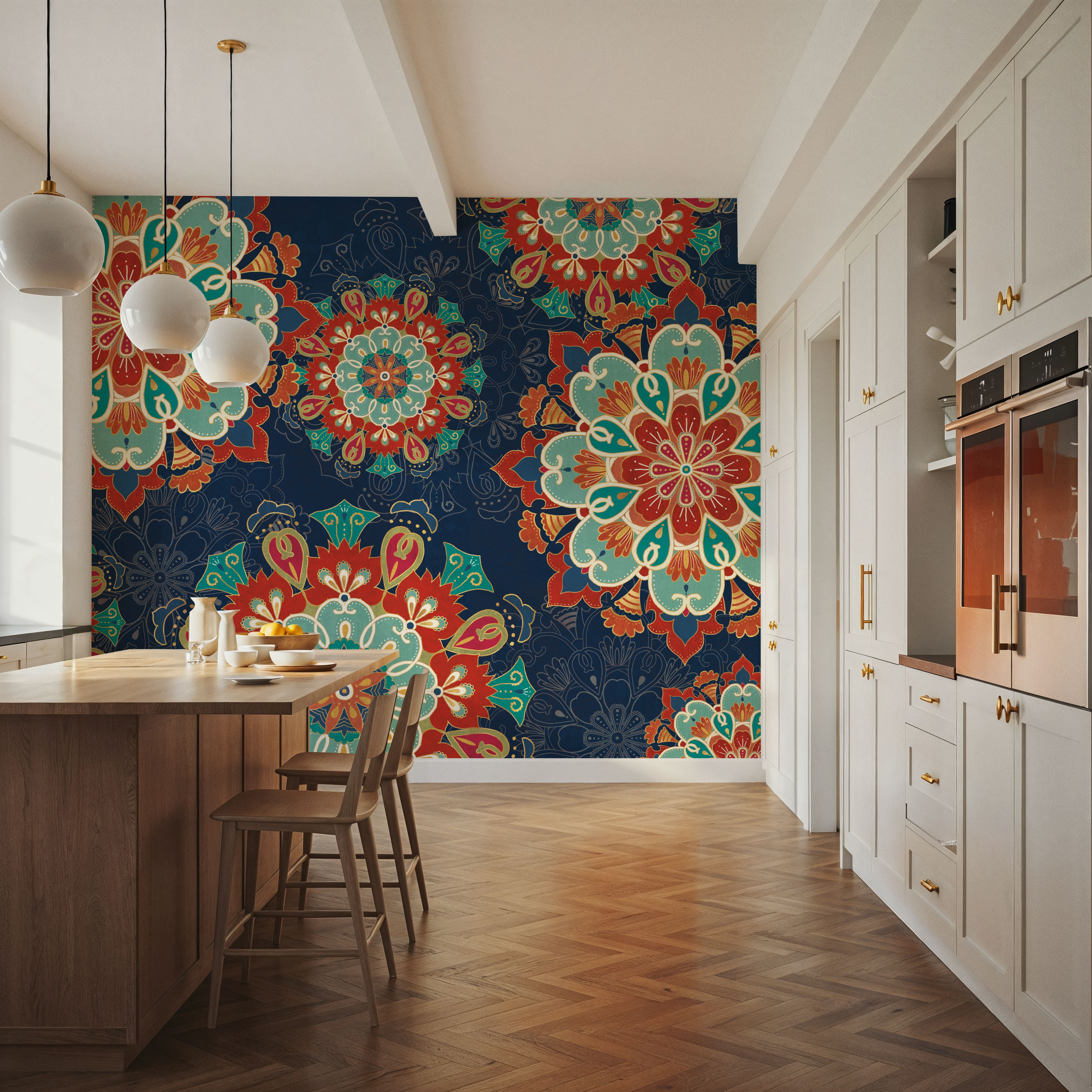 Folk Floral VIII Dark