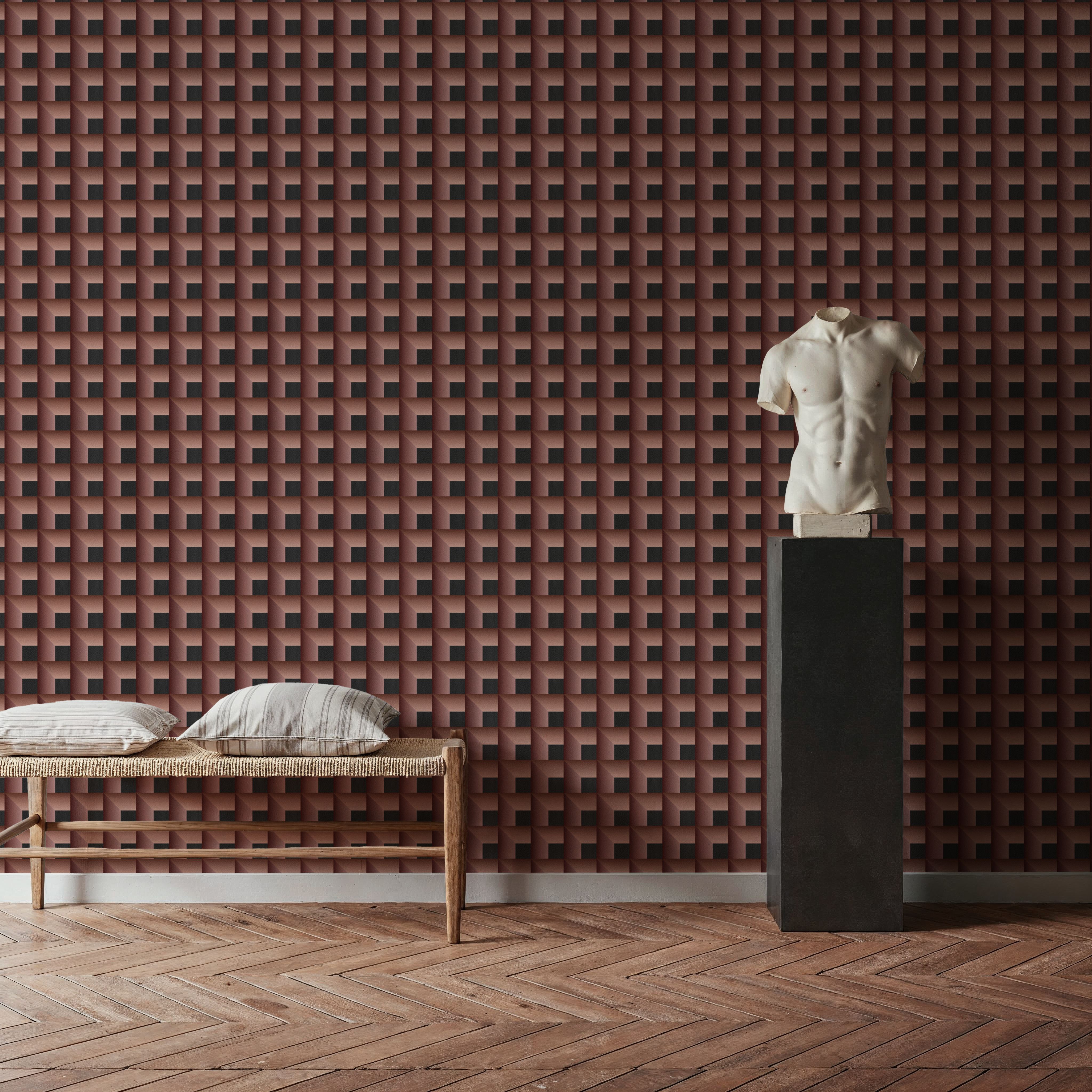 Decorative Cubes, Terracotta