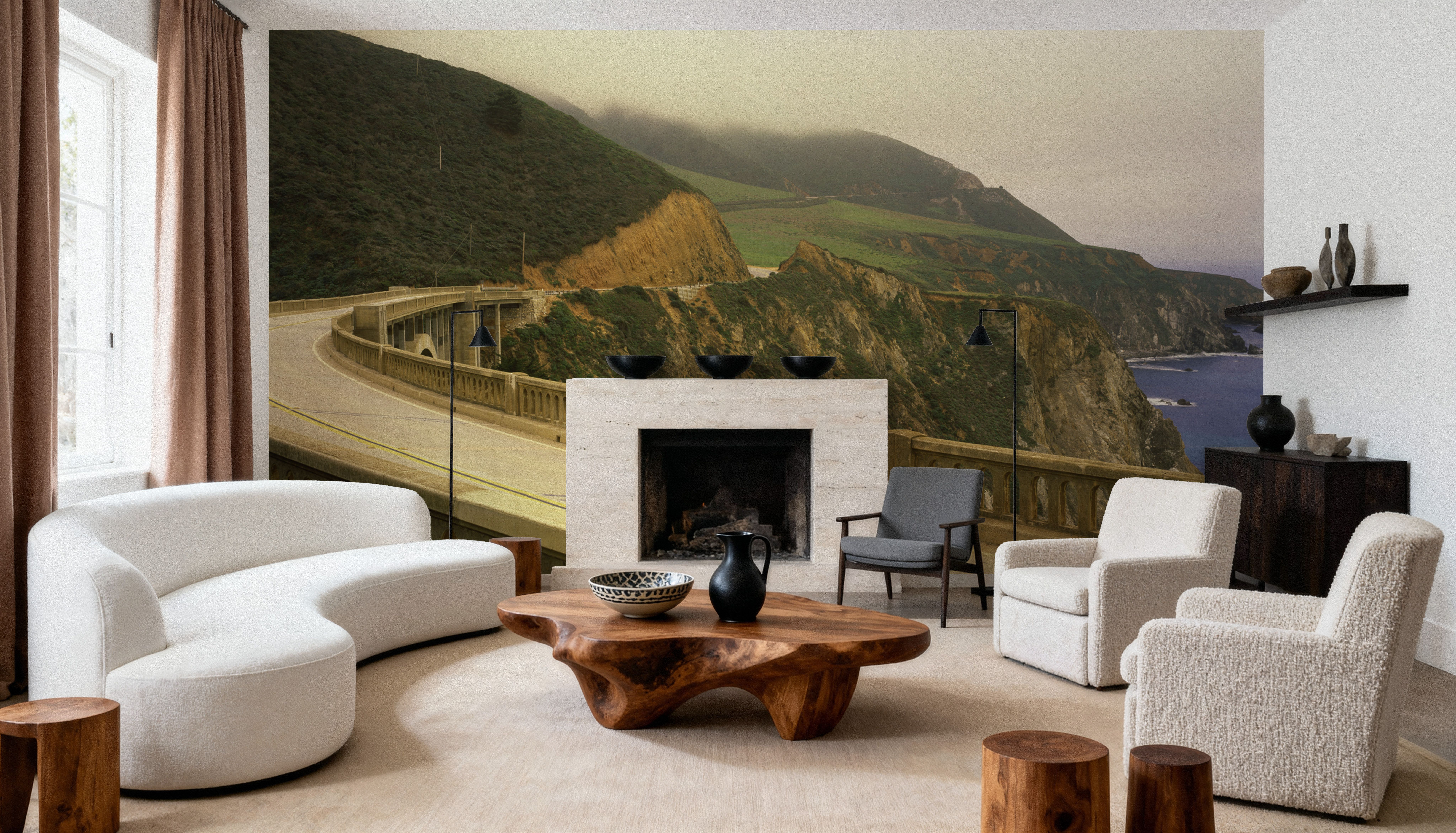 Coastal Cliff Bridge