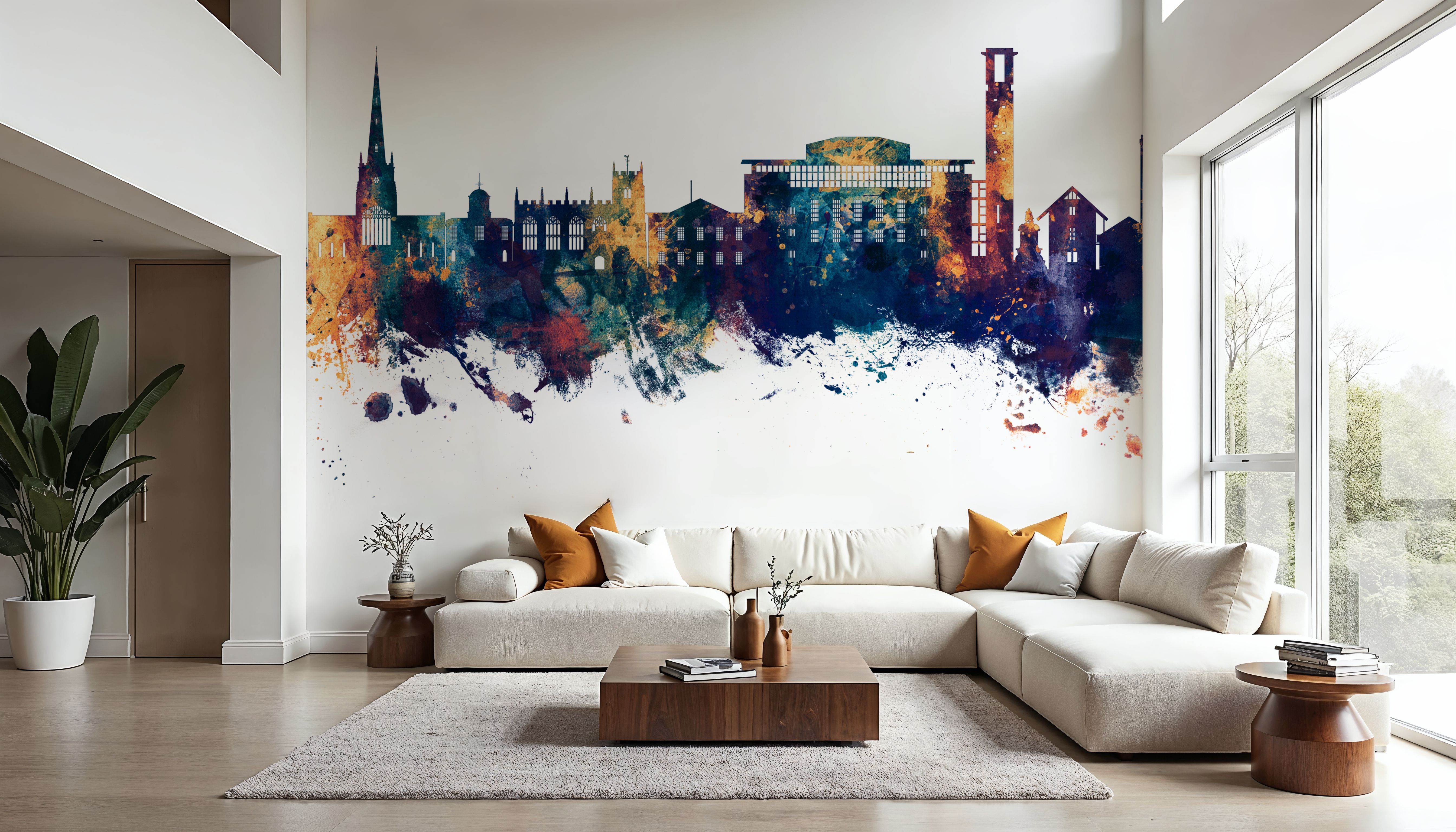 Stratford-upon-Avon England Skyline Blue & Bronze 