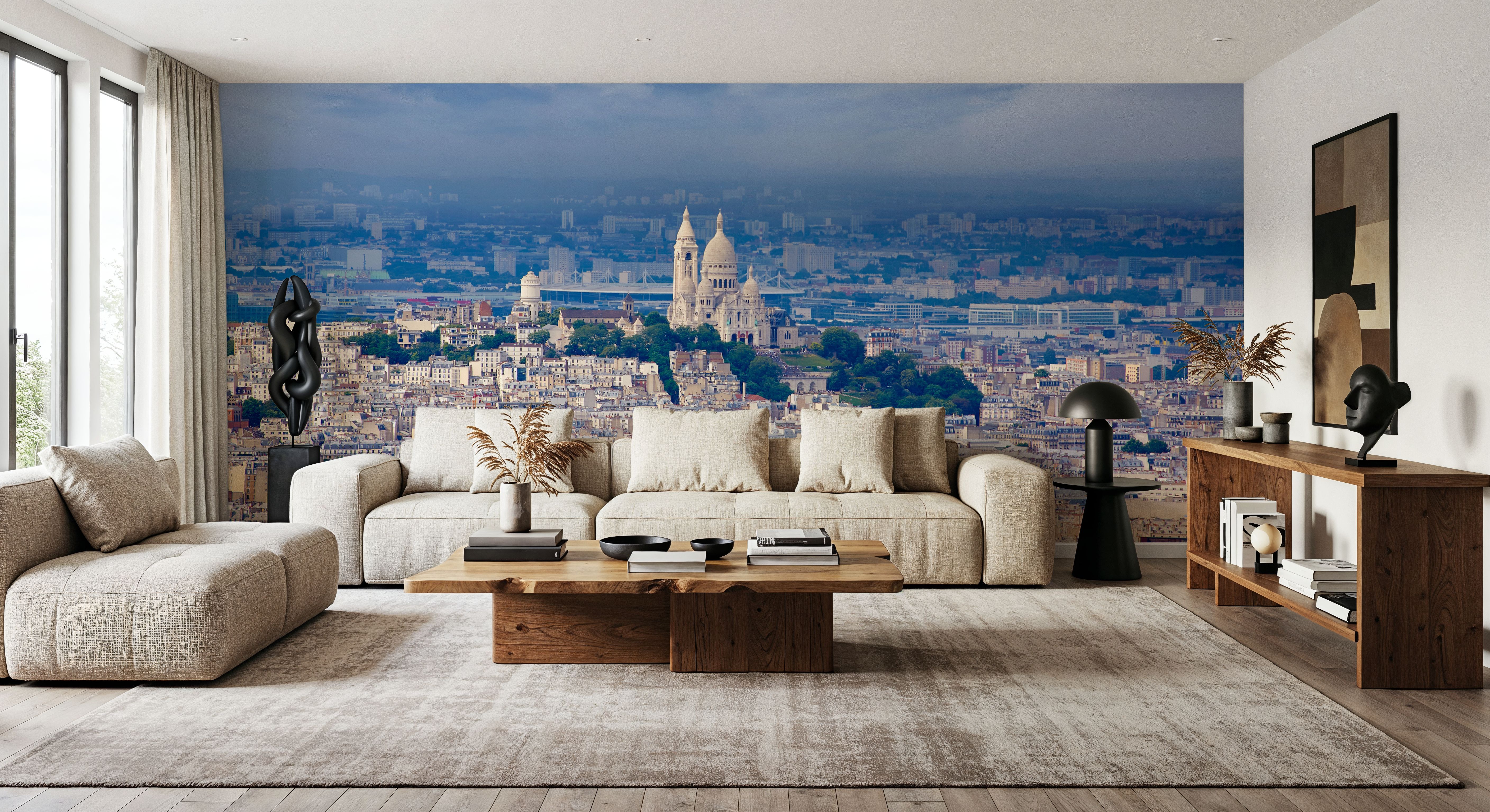 Paris Skyline and Sacre Coeur 