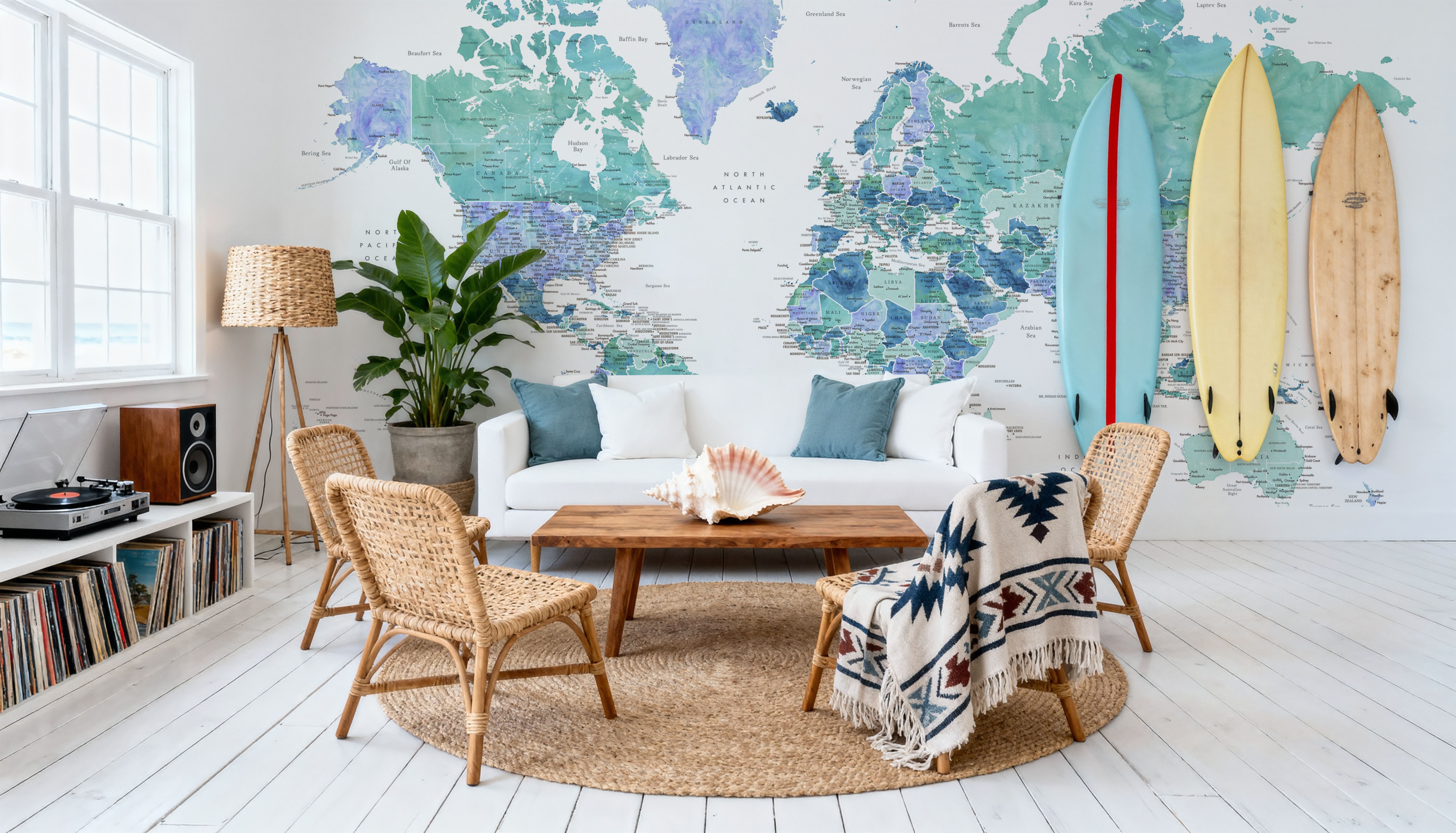 World Map Cities - Elizenda