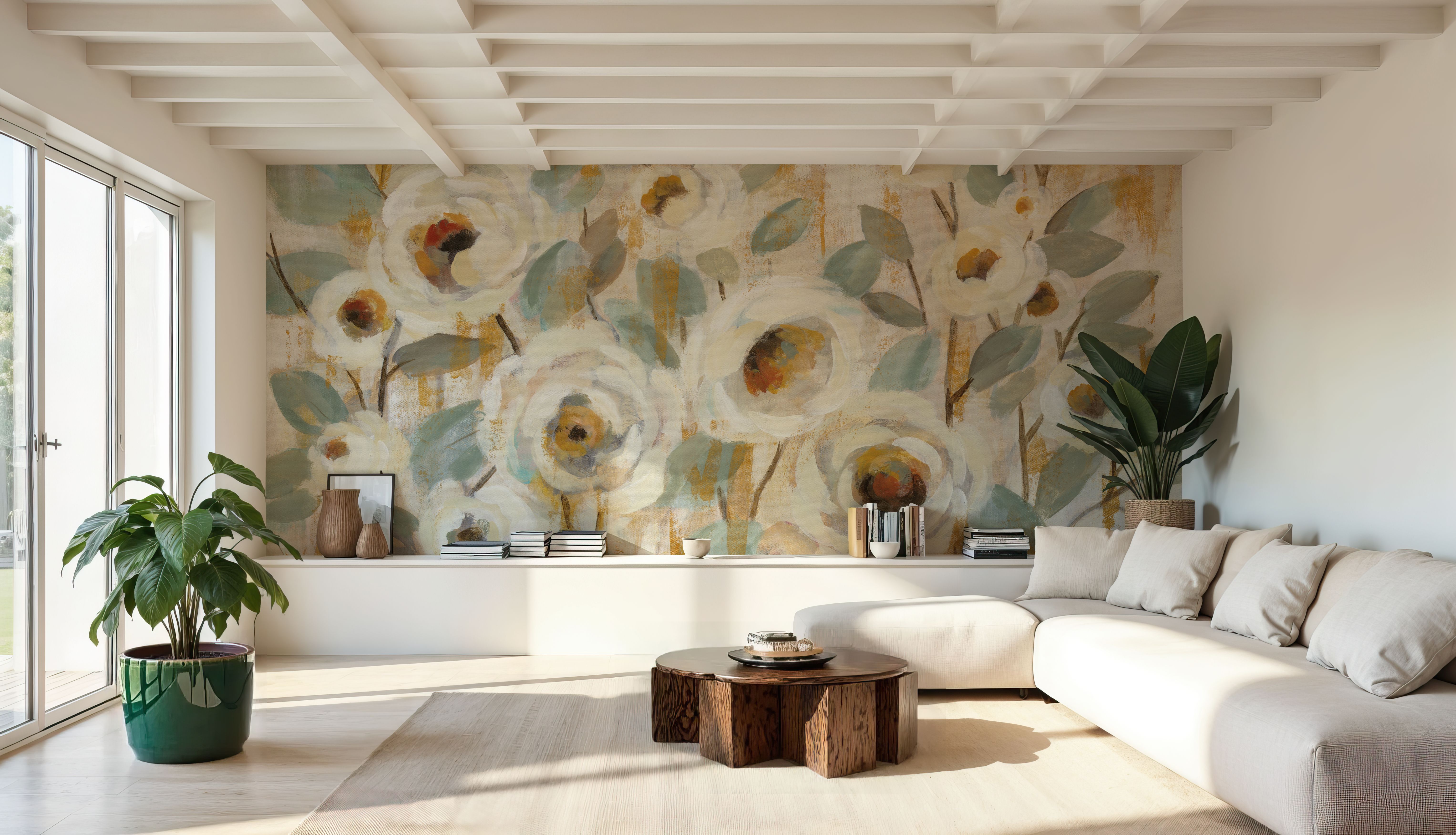 White Gold Sage on Canvas