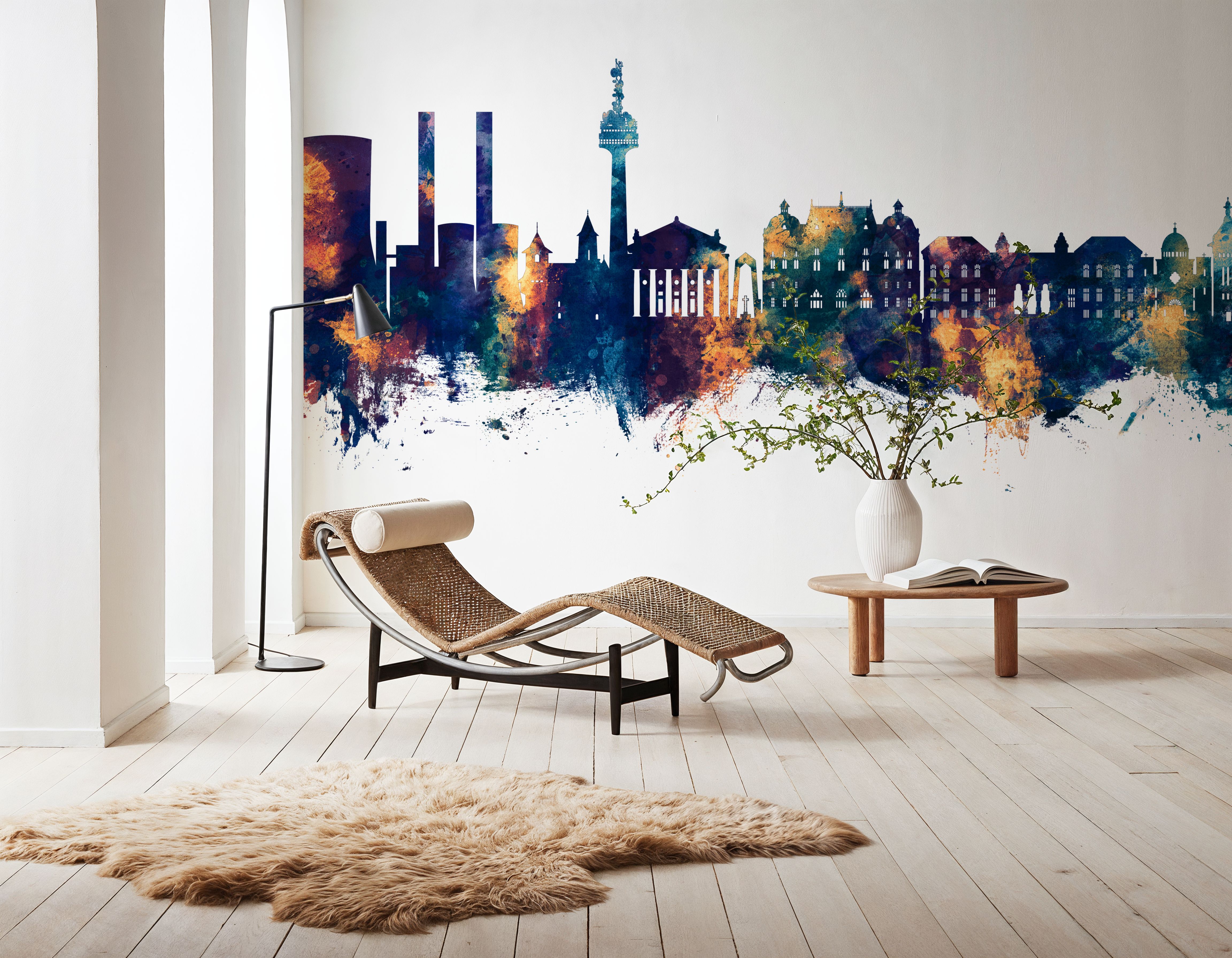 Galaţi Romania Skyline Blue & Bronze