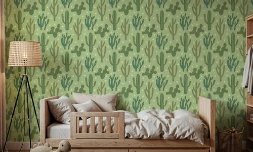 Cacti Dots Green
