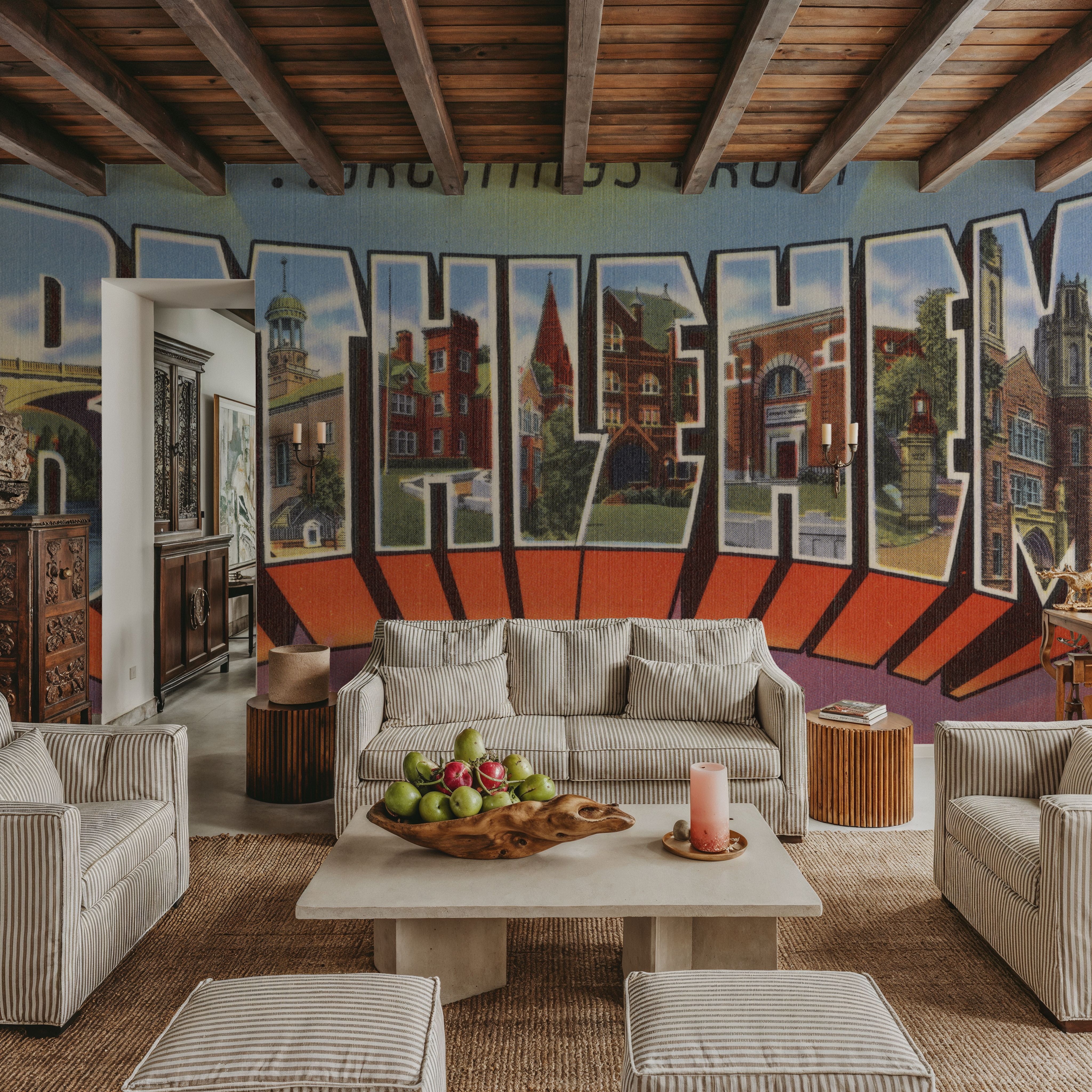 Greetings from Bethlehem - Screenprint Postcard