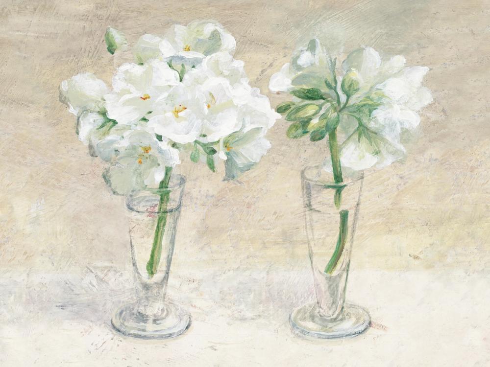 Geraniums in Glasses I Neutral