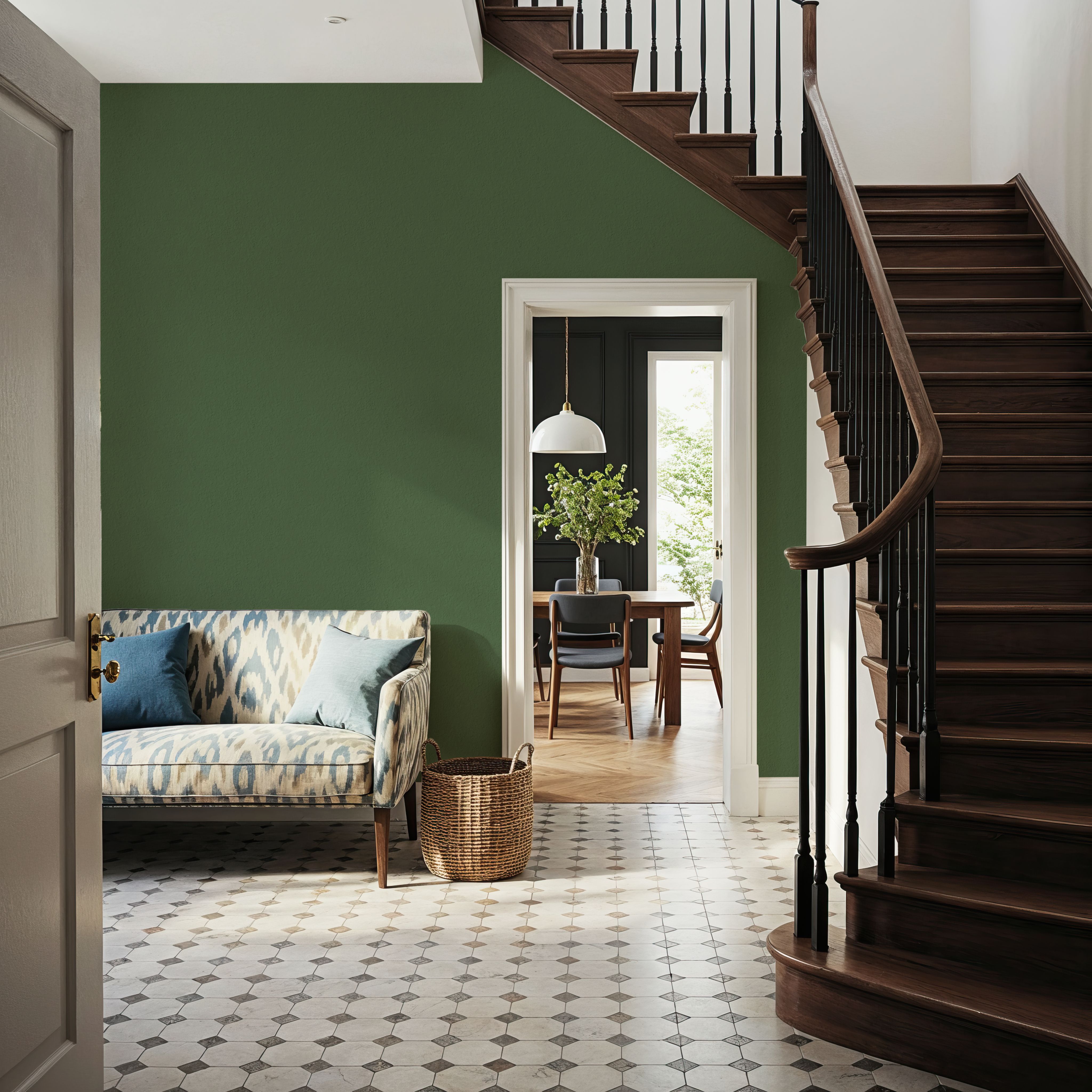 Faux Sand Stucco Finish, Moss