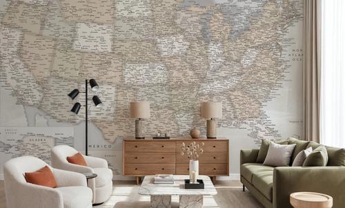 US Map Detailed - Lucille