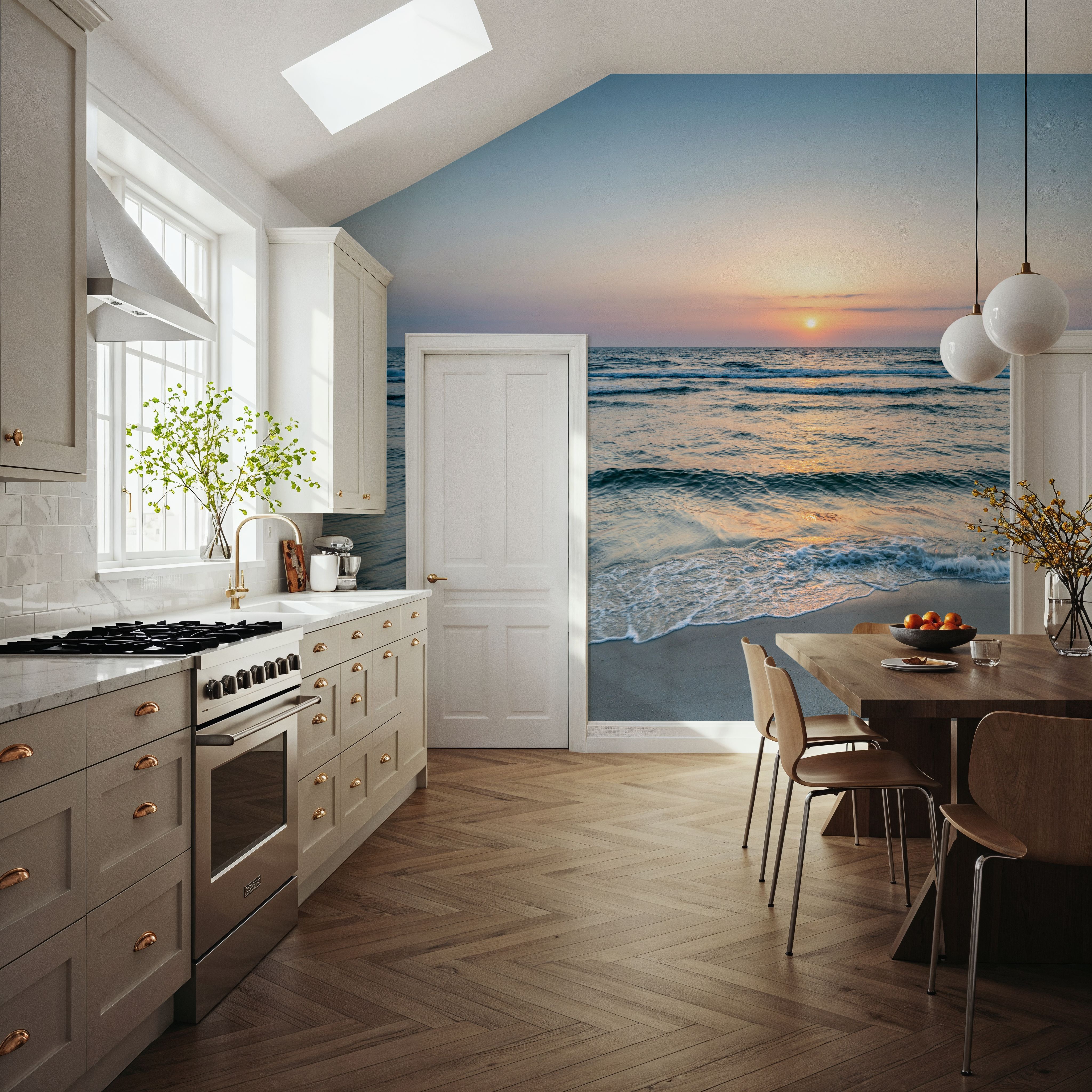 Sunset at the North Sea Coast