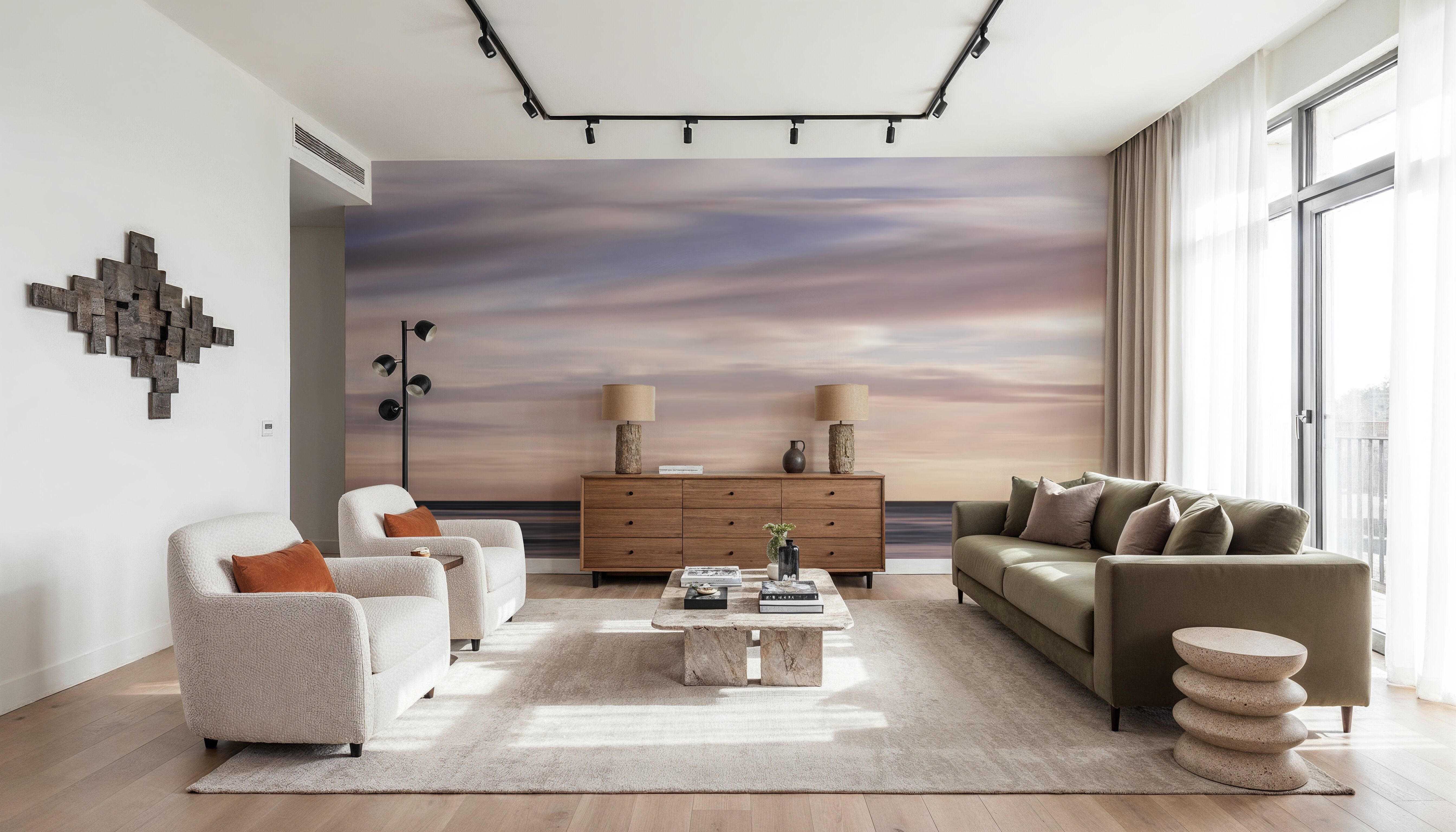 Lilac Horizon, Tapeten