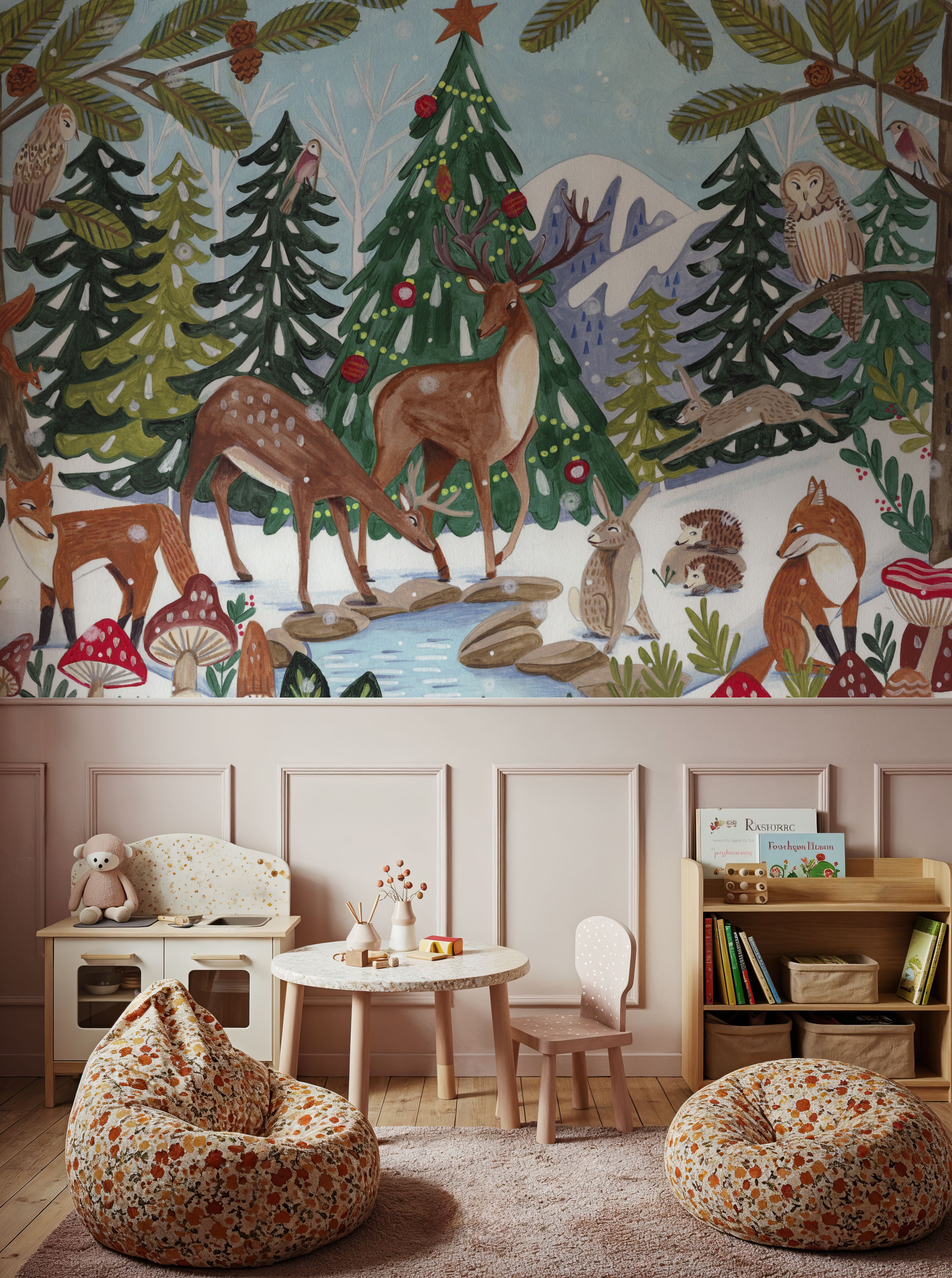 Animal Winter Scene