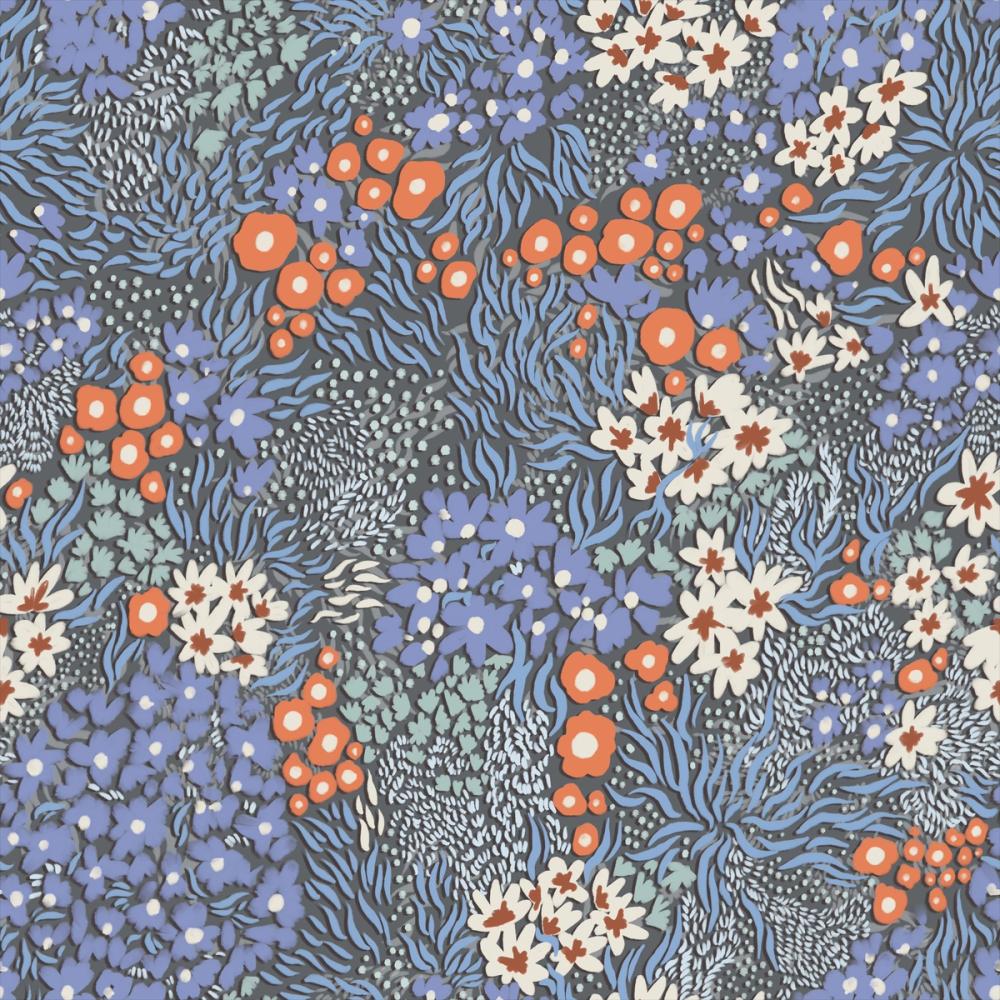 Floral Sparklers, Periwinkle