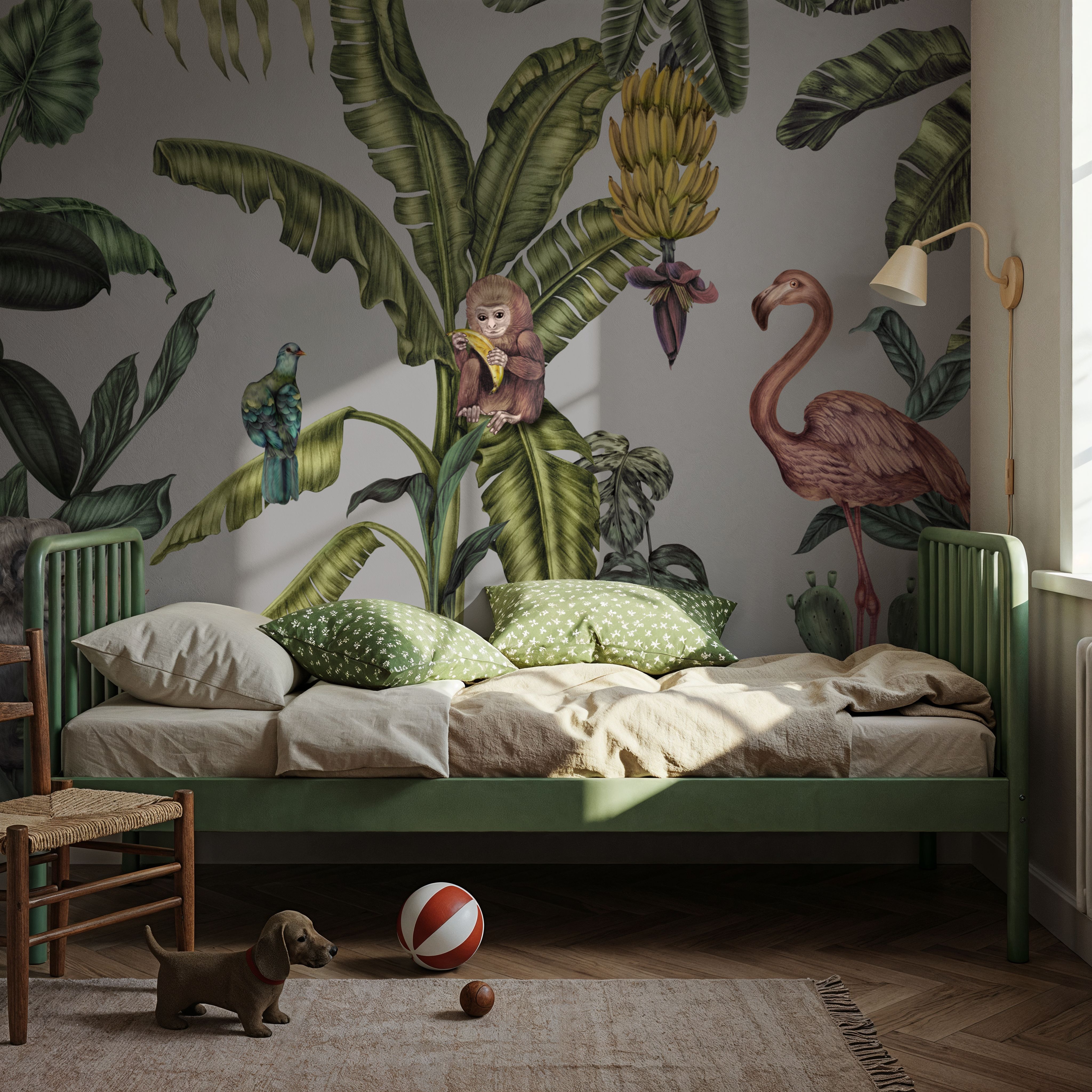 Monkeys With Birds,