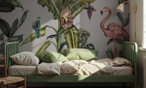 Monkeys With Birds,