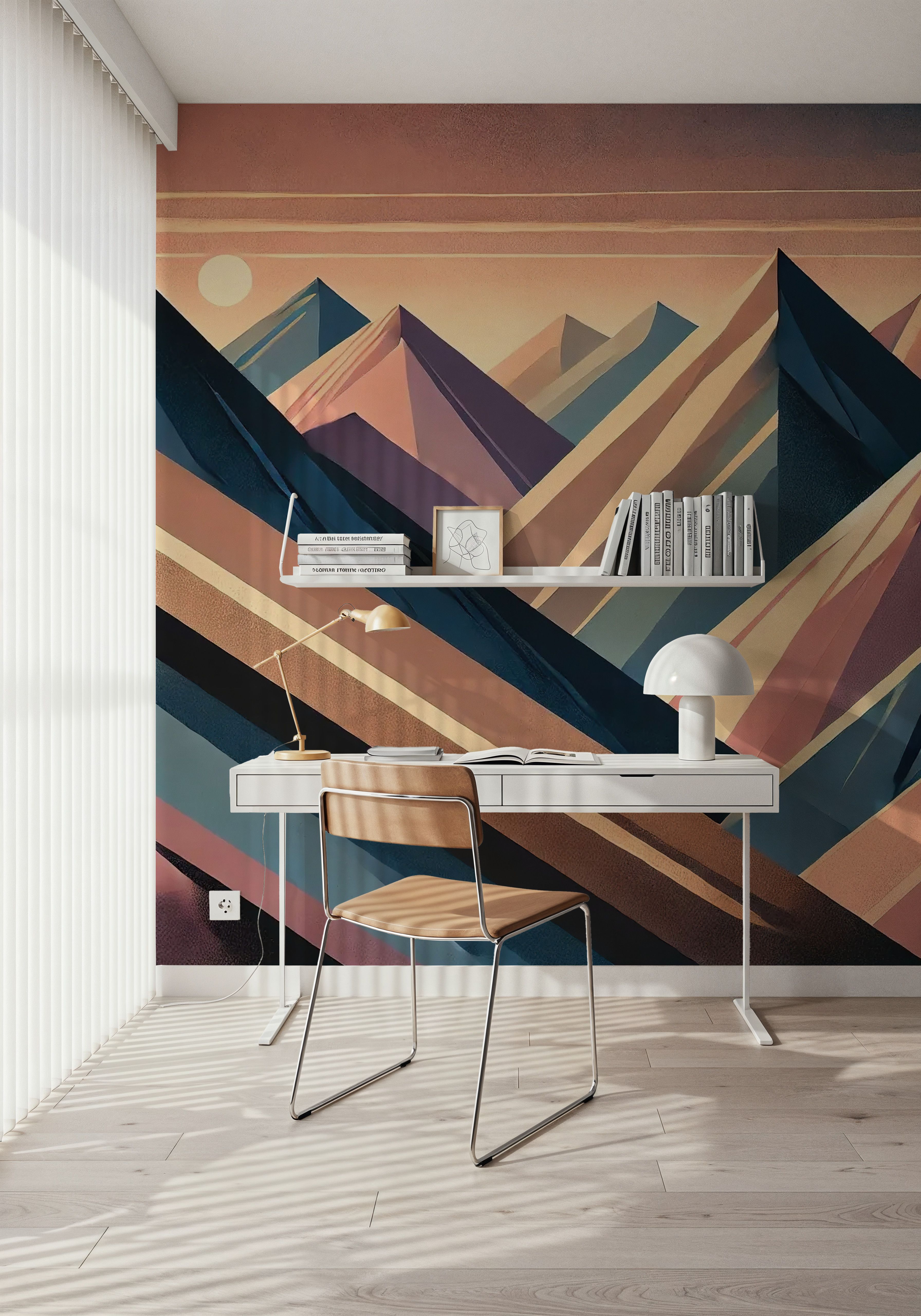 Serenity Mountain Vista in Art Deco