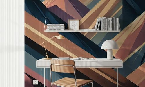 Serenity Mountain Vista in Art Deco