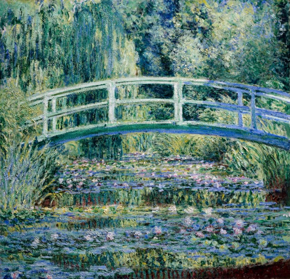 Water Lilies and Japanese Bridge