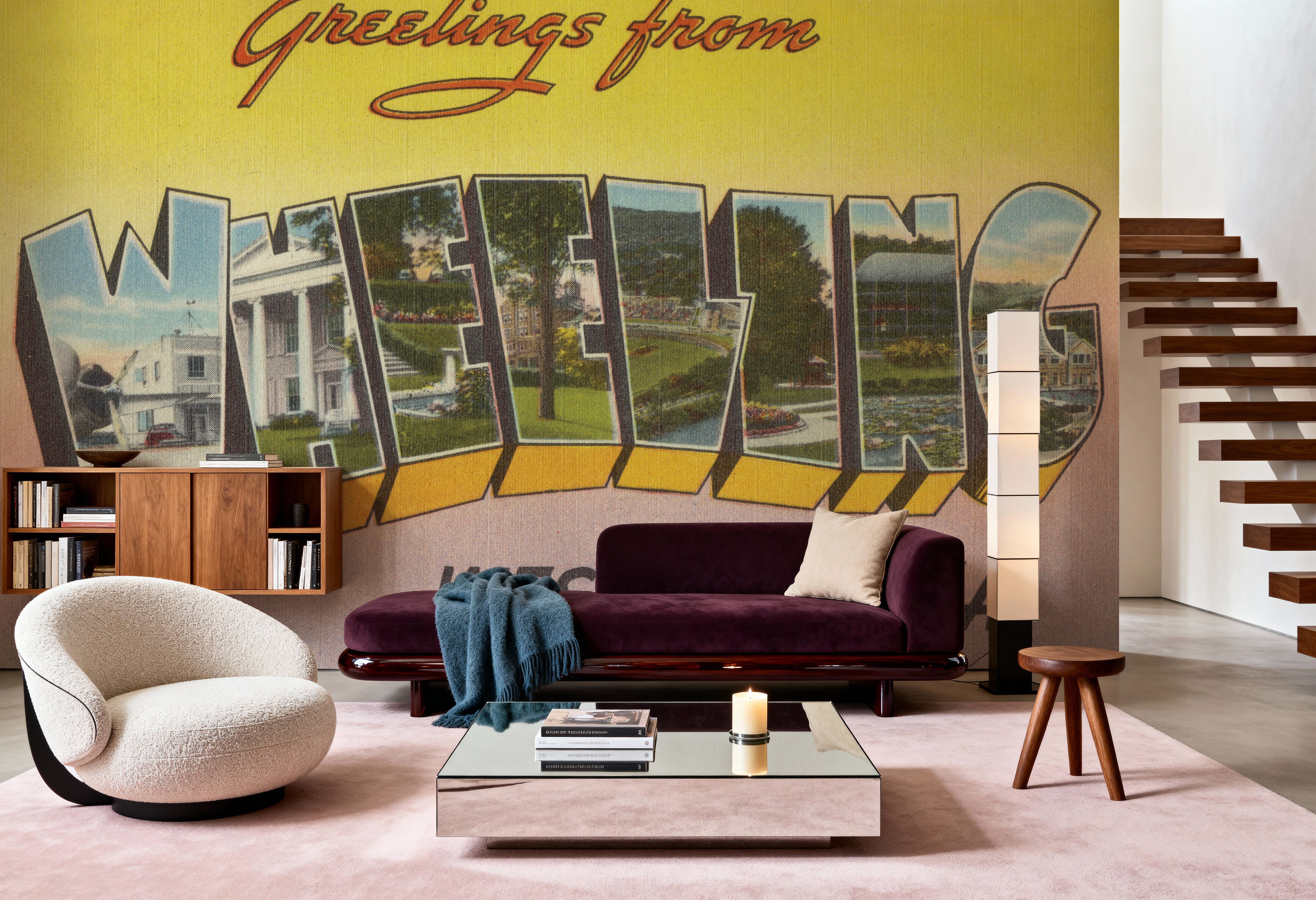 Greetings from Wheeling - Screenprint Postcard