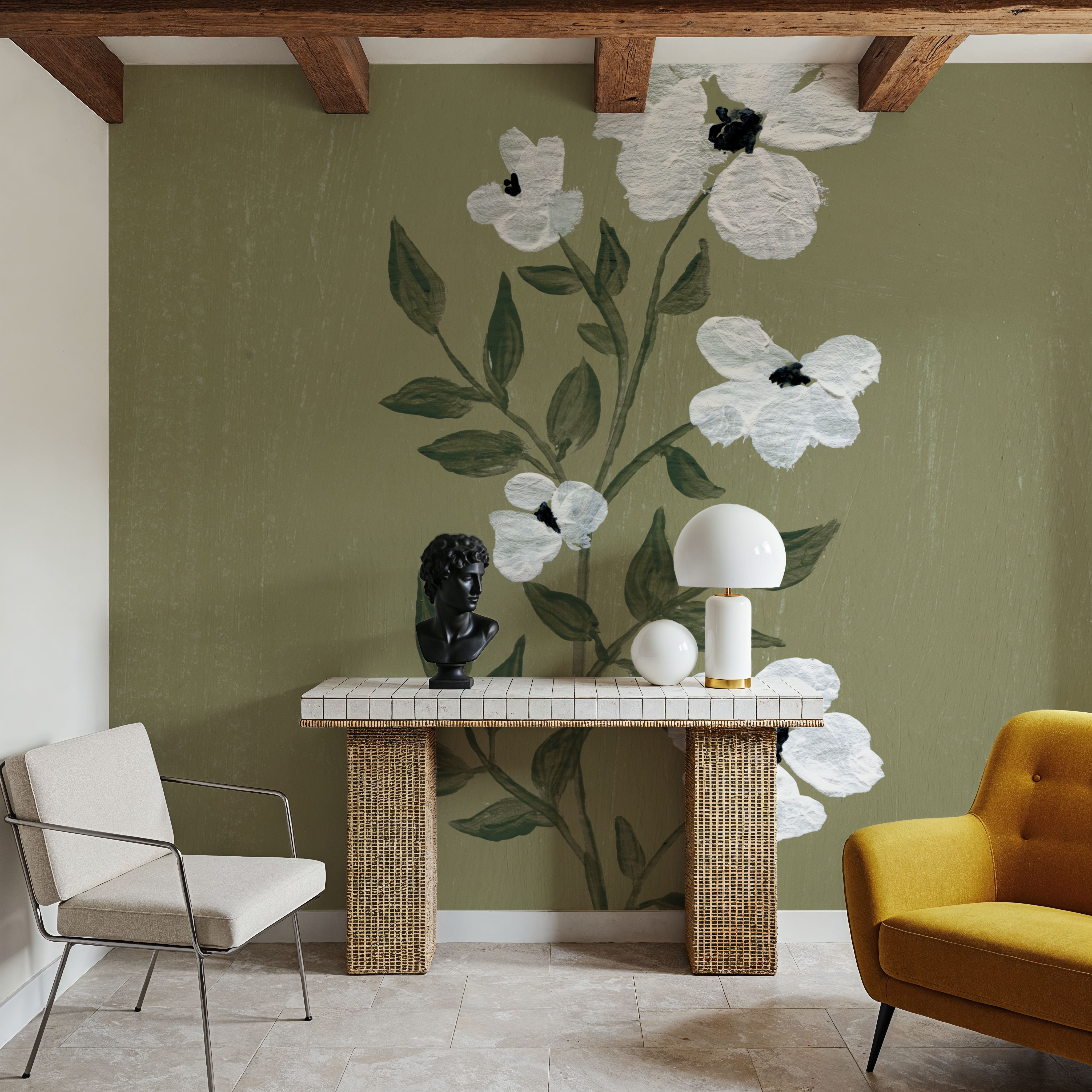 Pretty Little Flower III Avocado