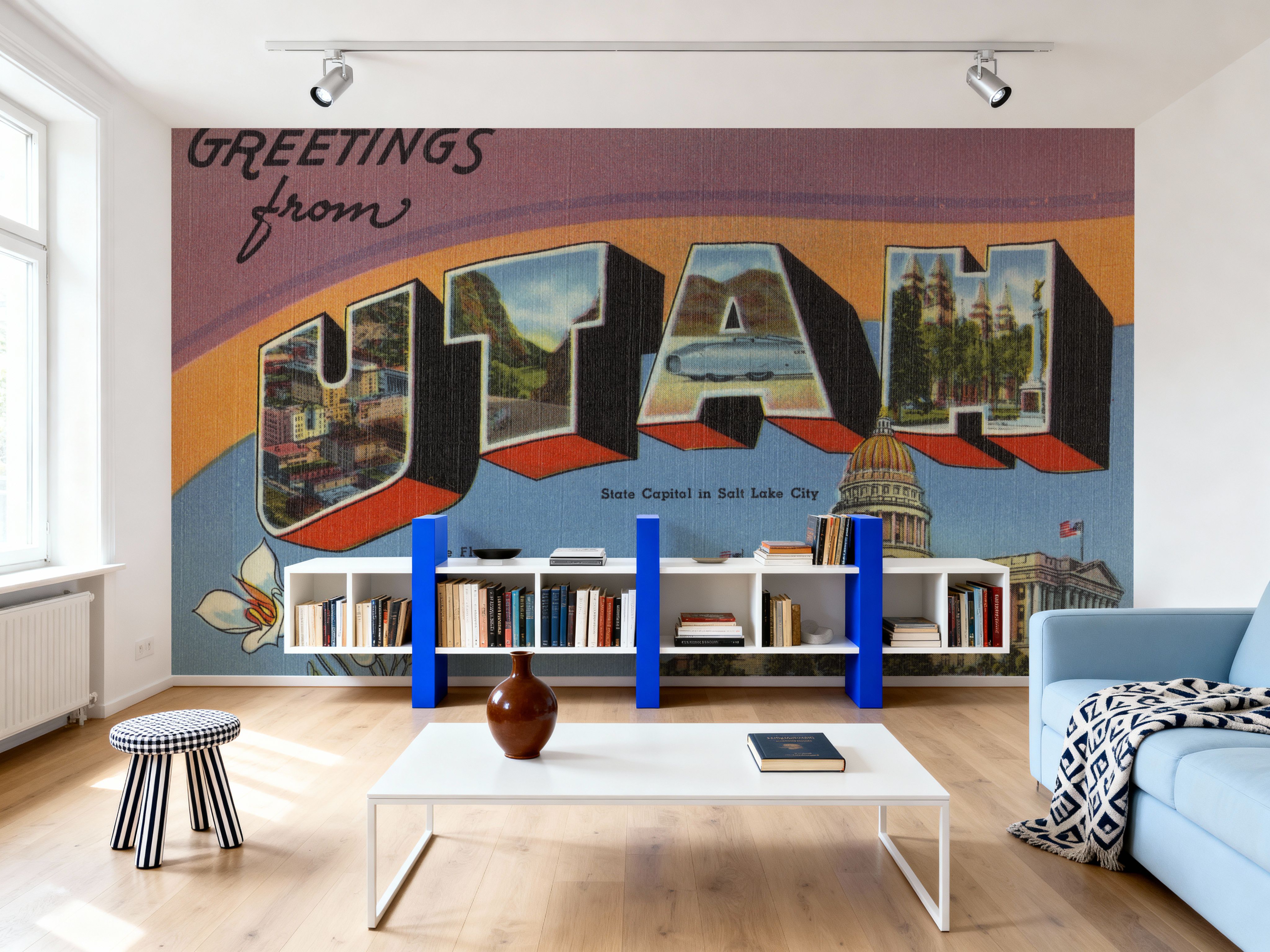 Greetings from Utah - Screenprint Postcard