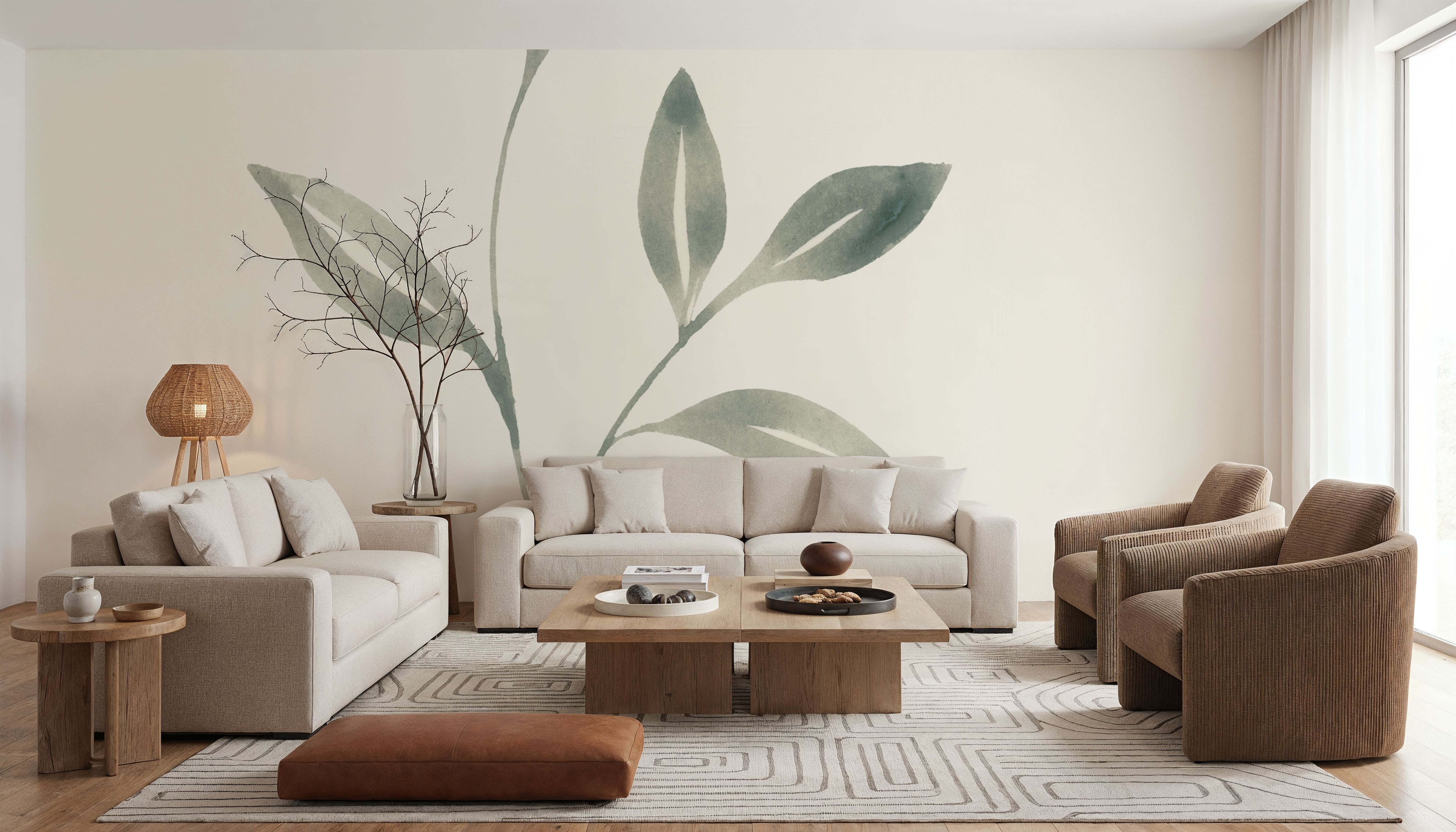 Linen Leaves I