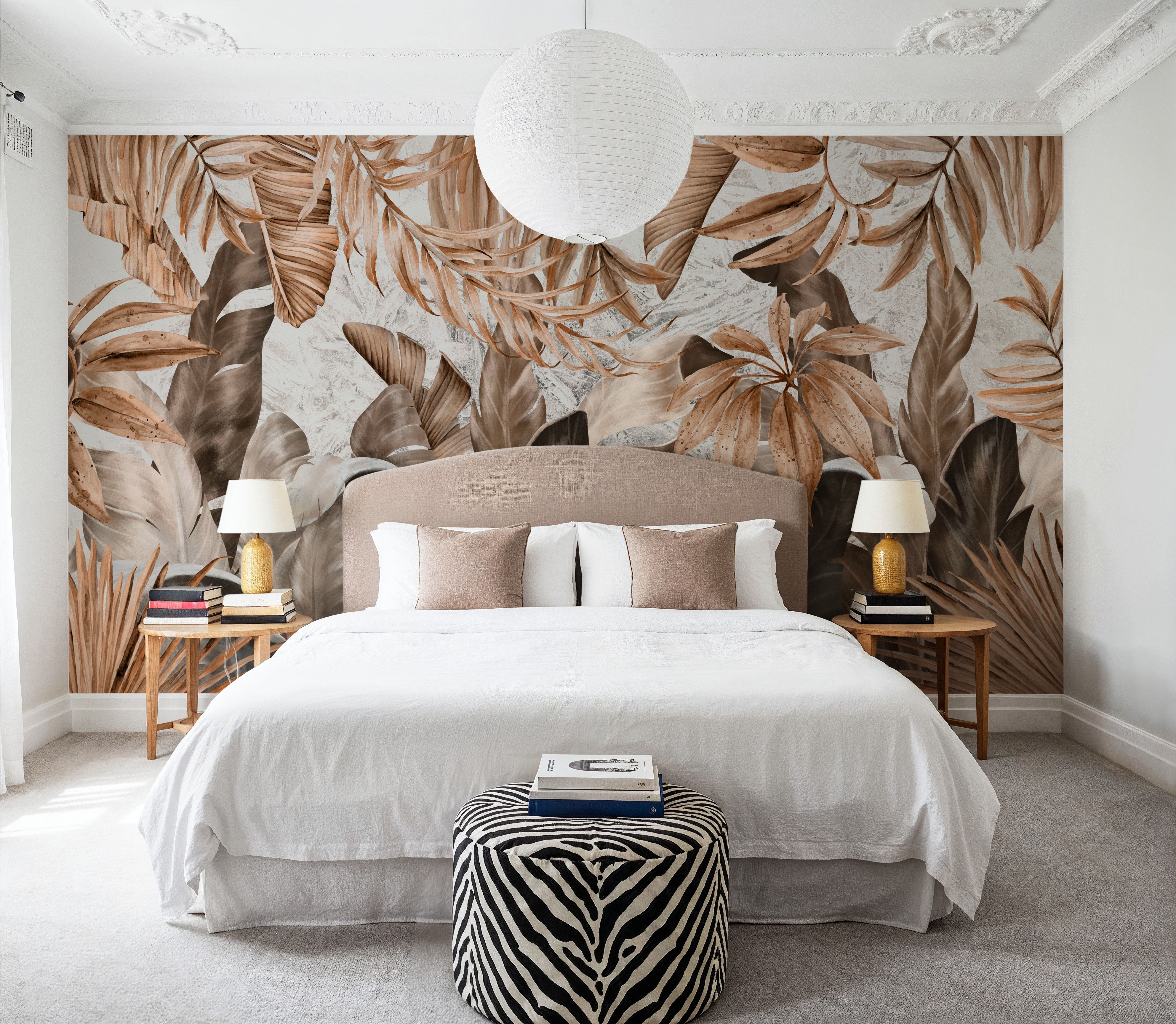 Smiling Sepia Leaves 