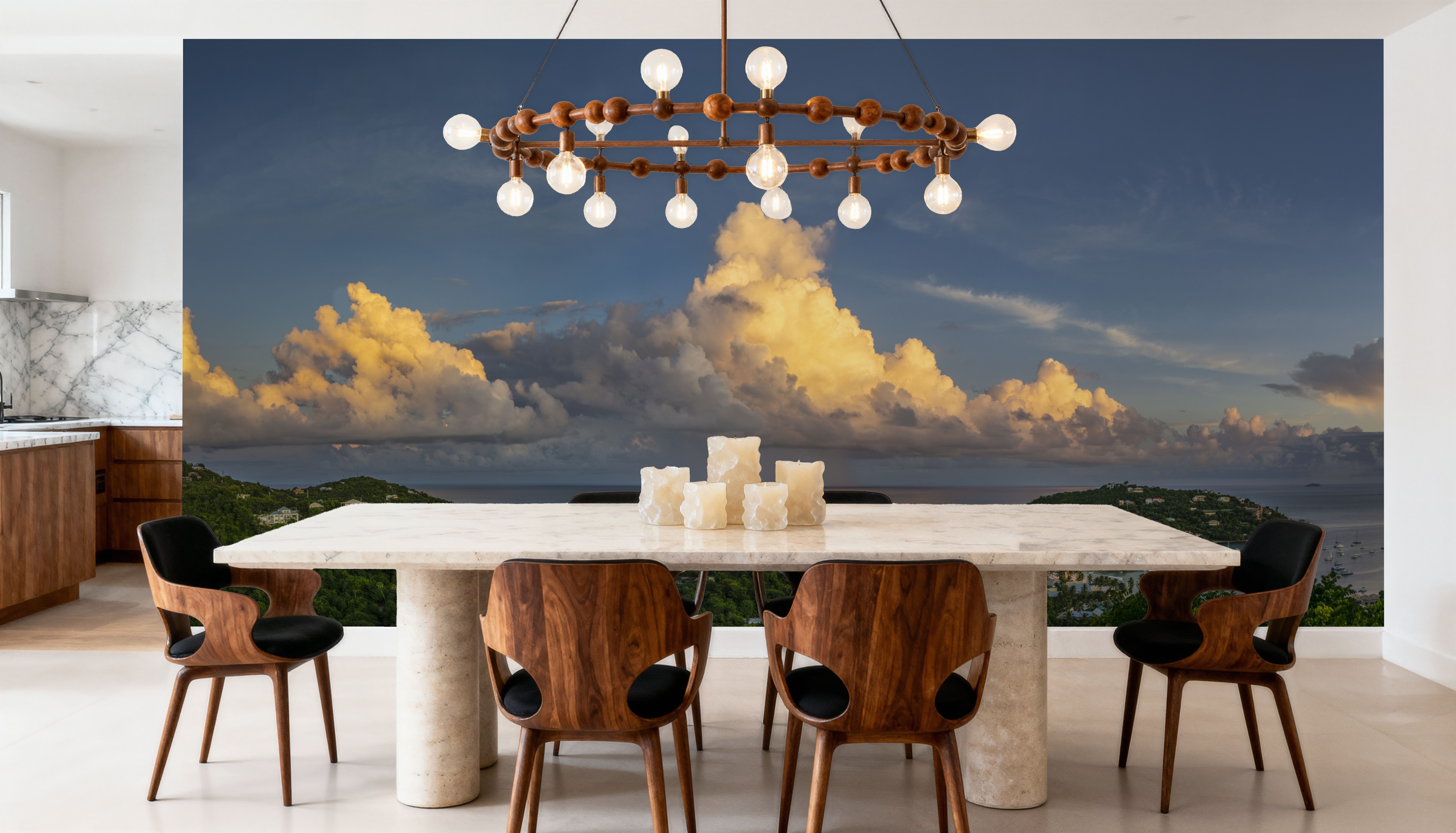 Seaside Village Haven, Wallpaper