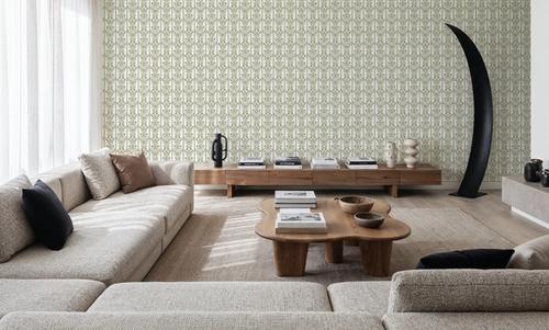 Fall Botanical Stripes, Olive