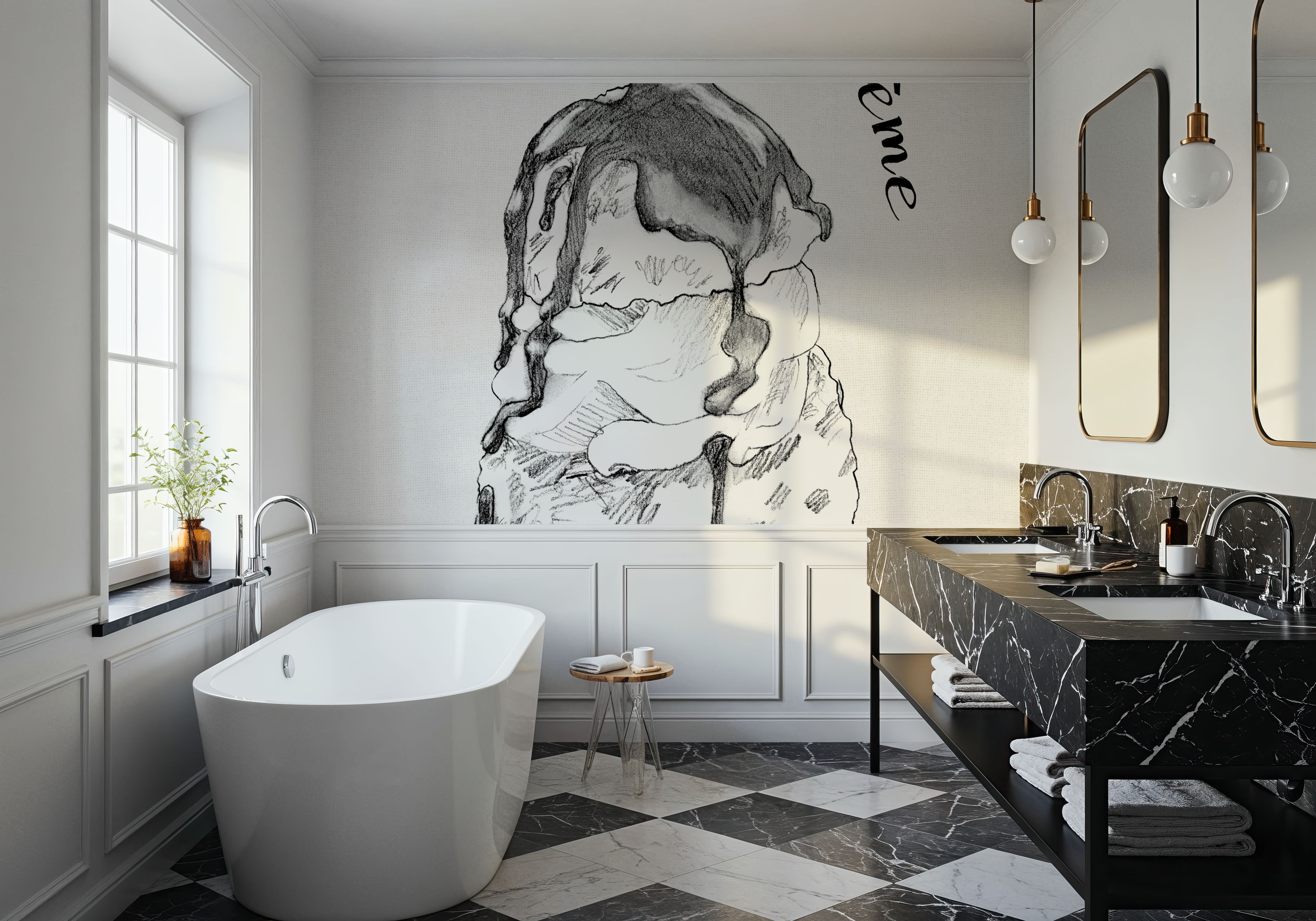 French Dessert II, Behang