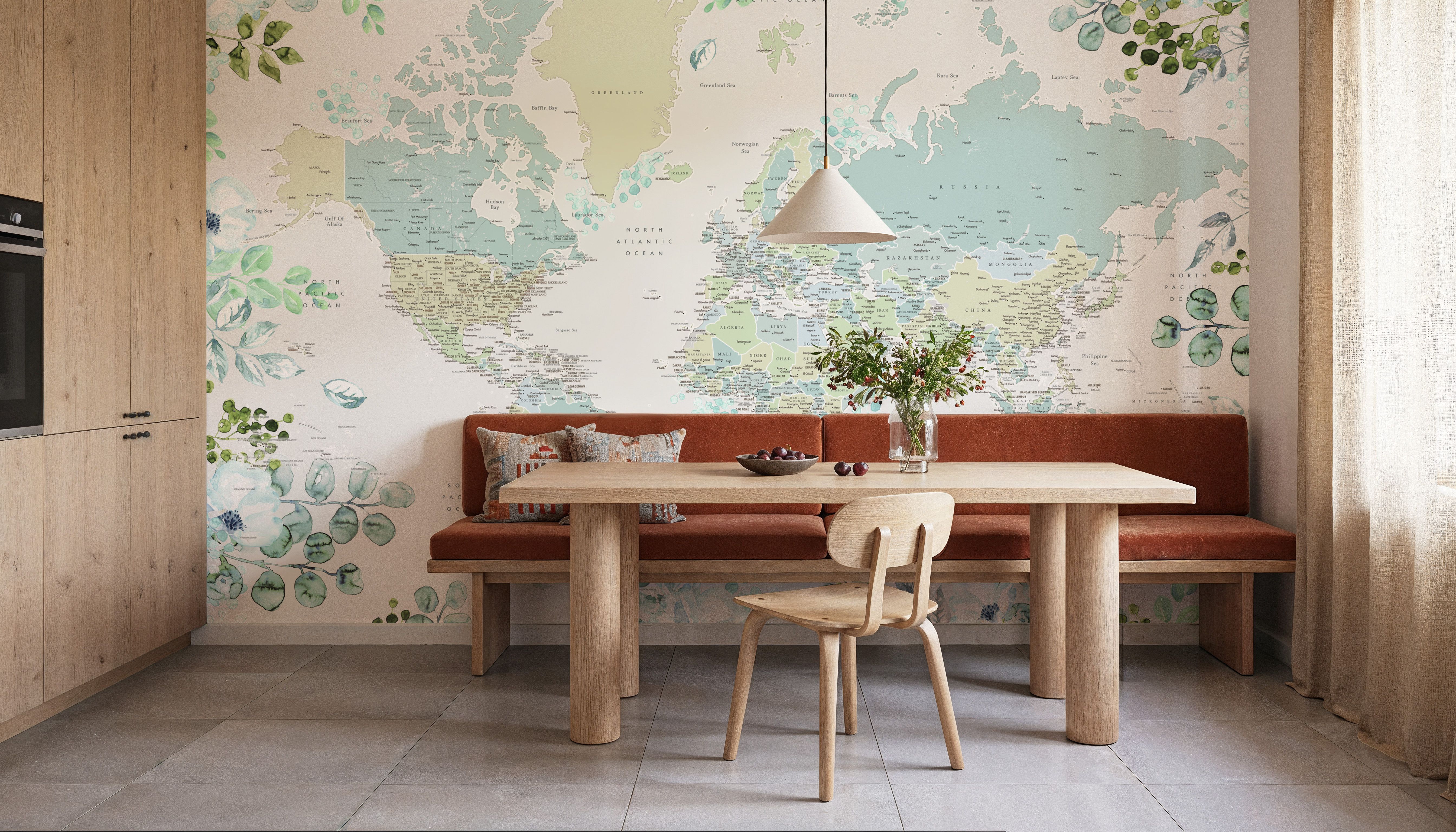 World Map Cities - Marie