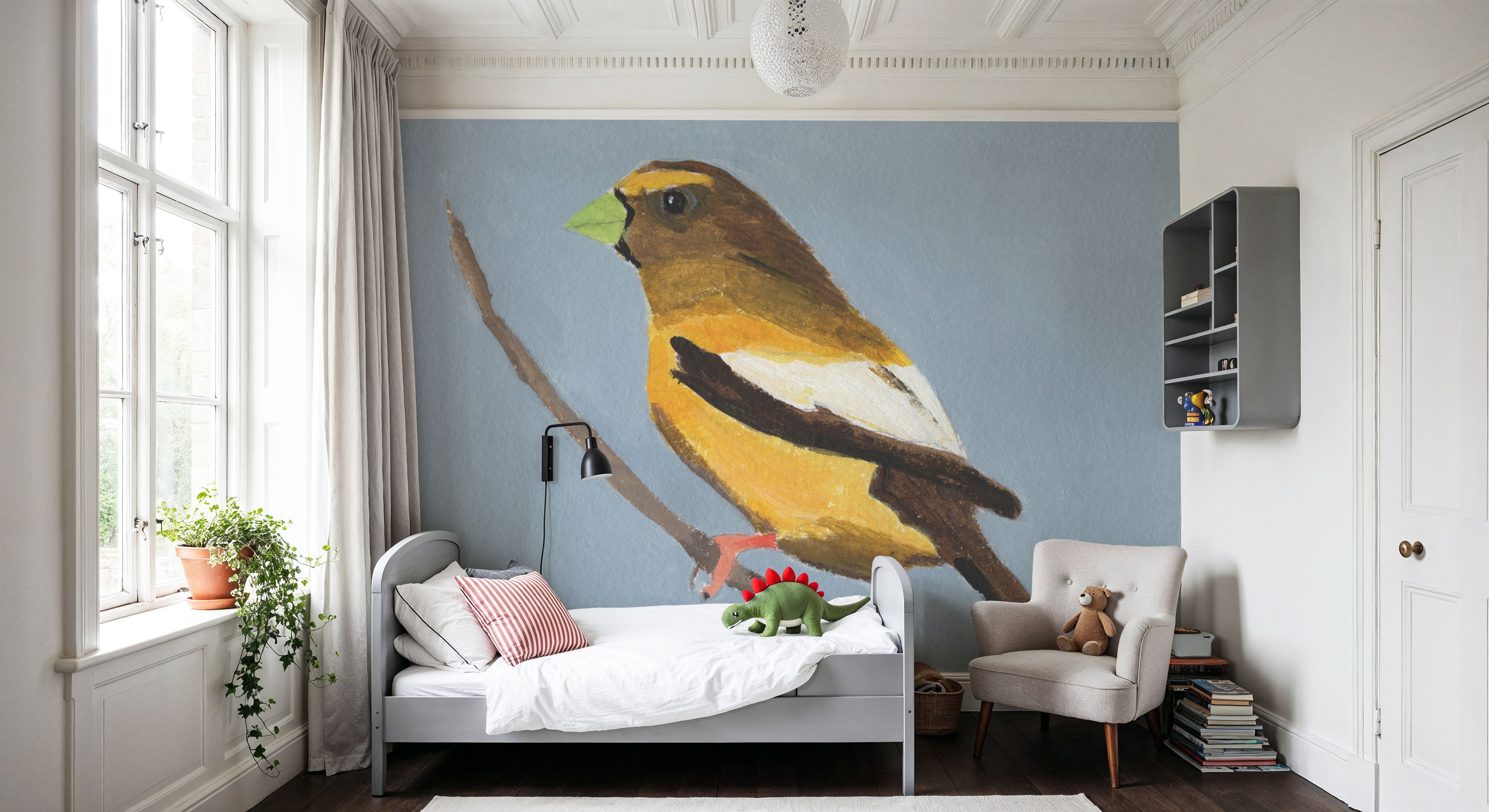 Evening Grosbeak, Papel pintado