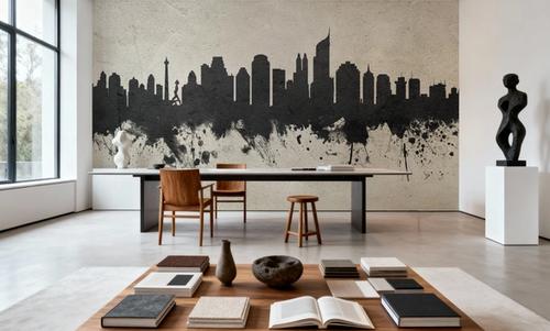 Jakarta Skyline Indonesia Concrete