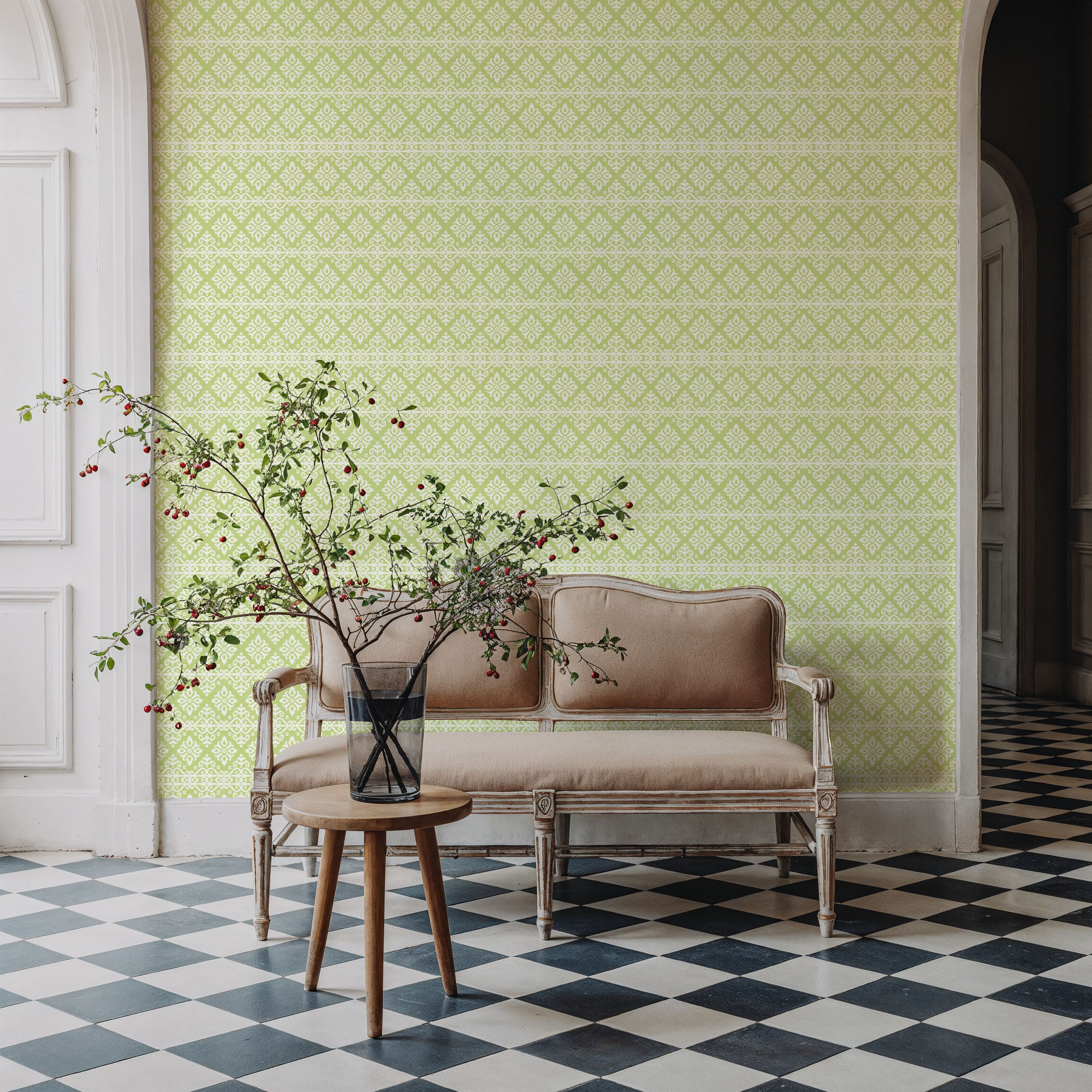 Amadora Squares Light Green