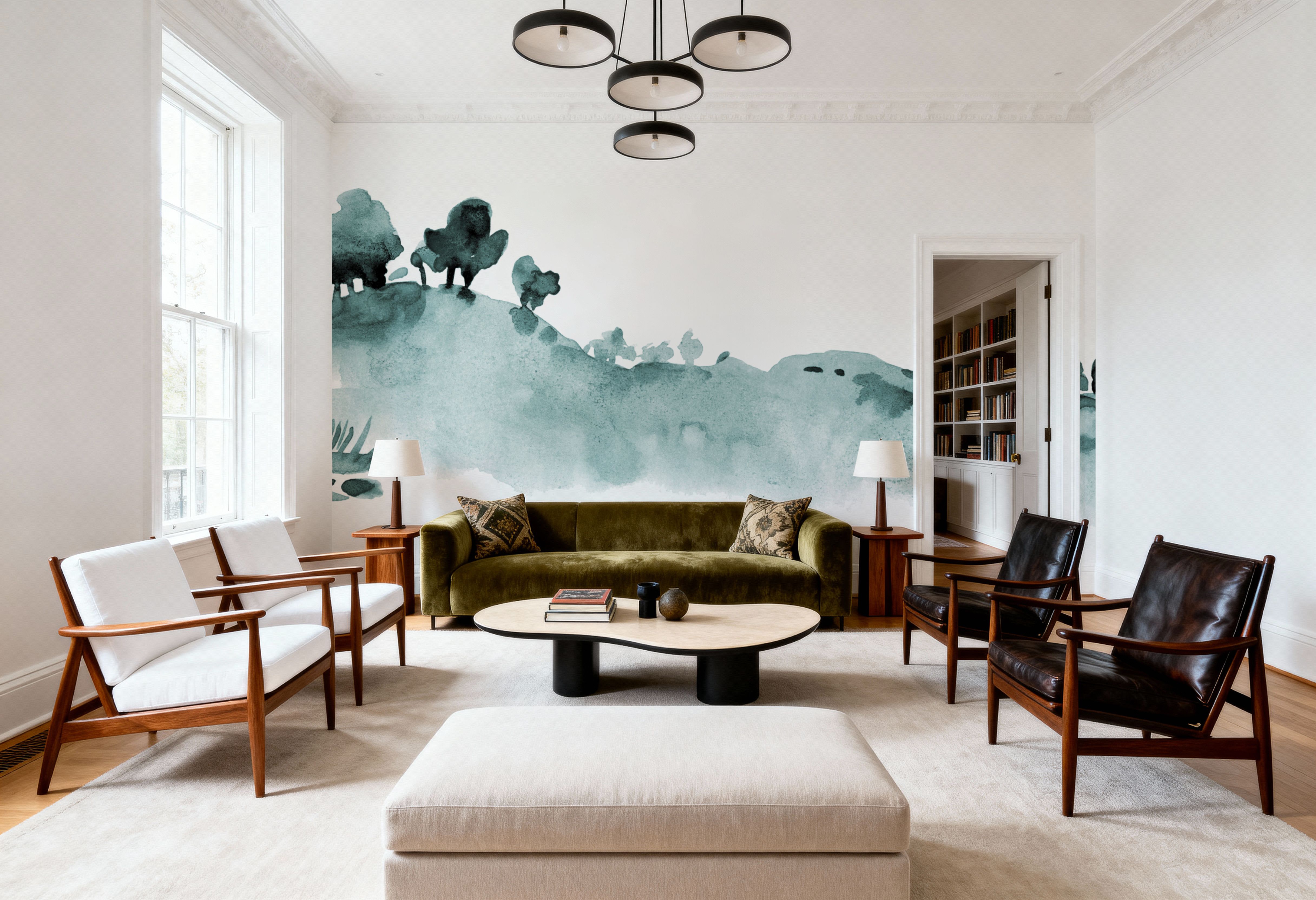 Tranquil Hillside, Seafoam