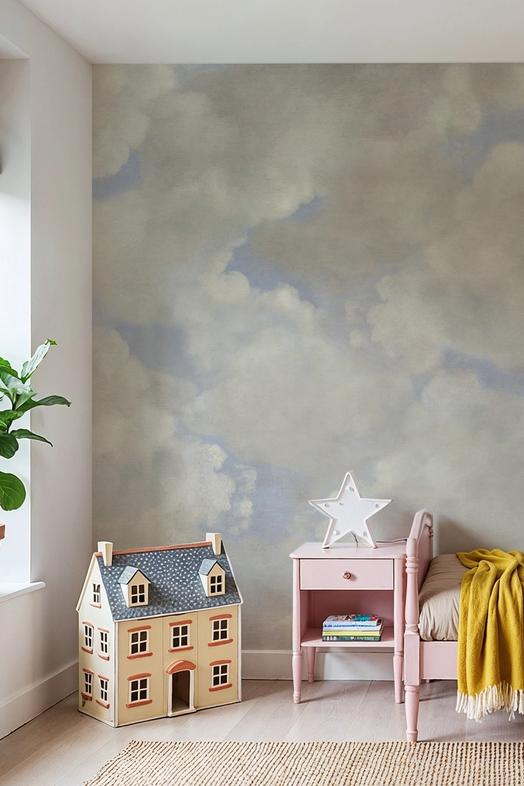 Painted Dreamy Clouds, Vintage