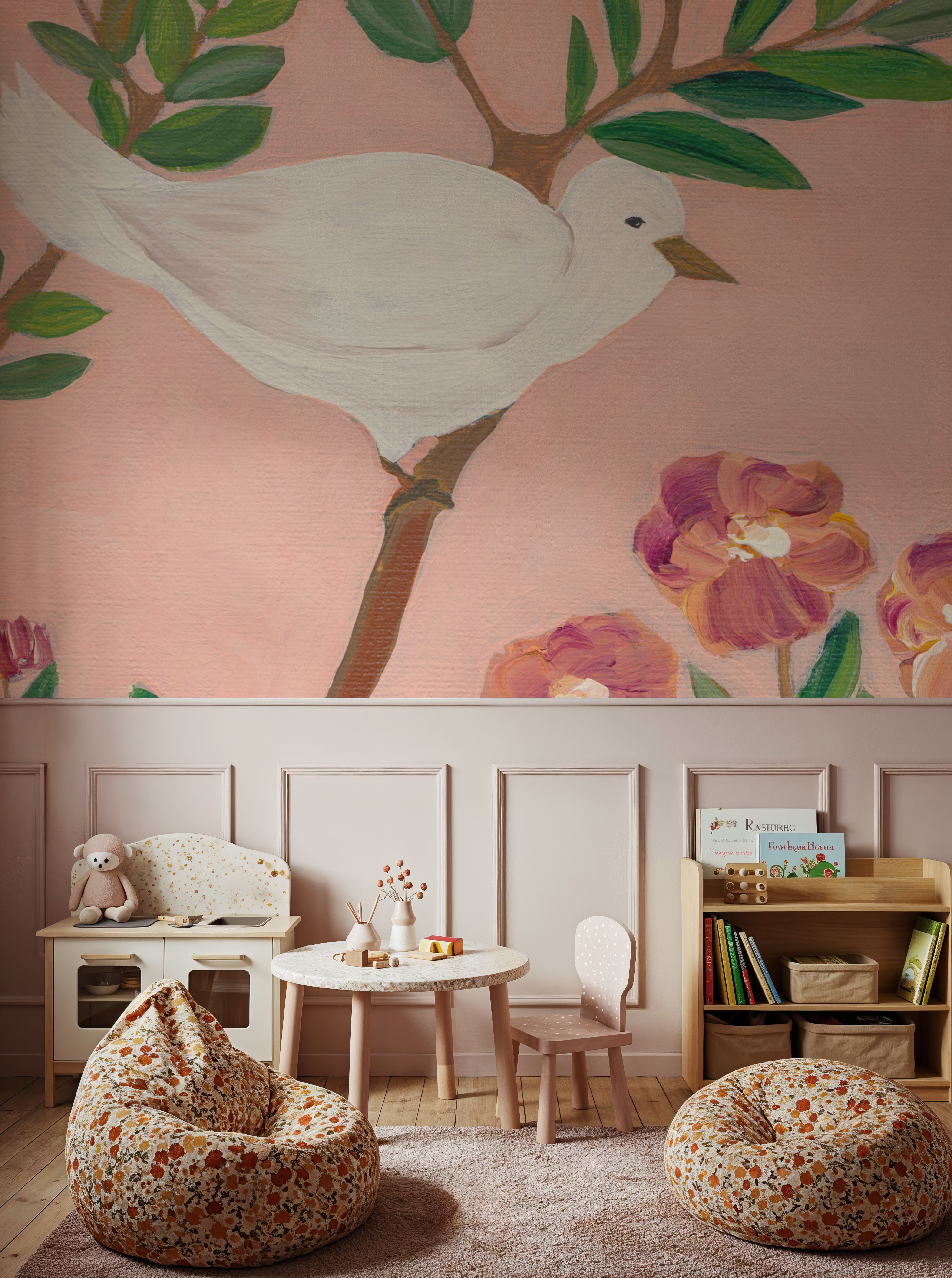 Perch Among Blossoms l