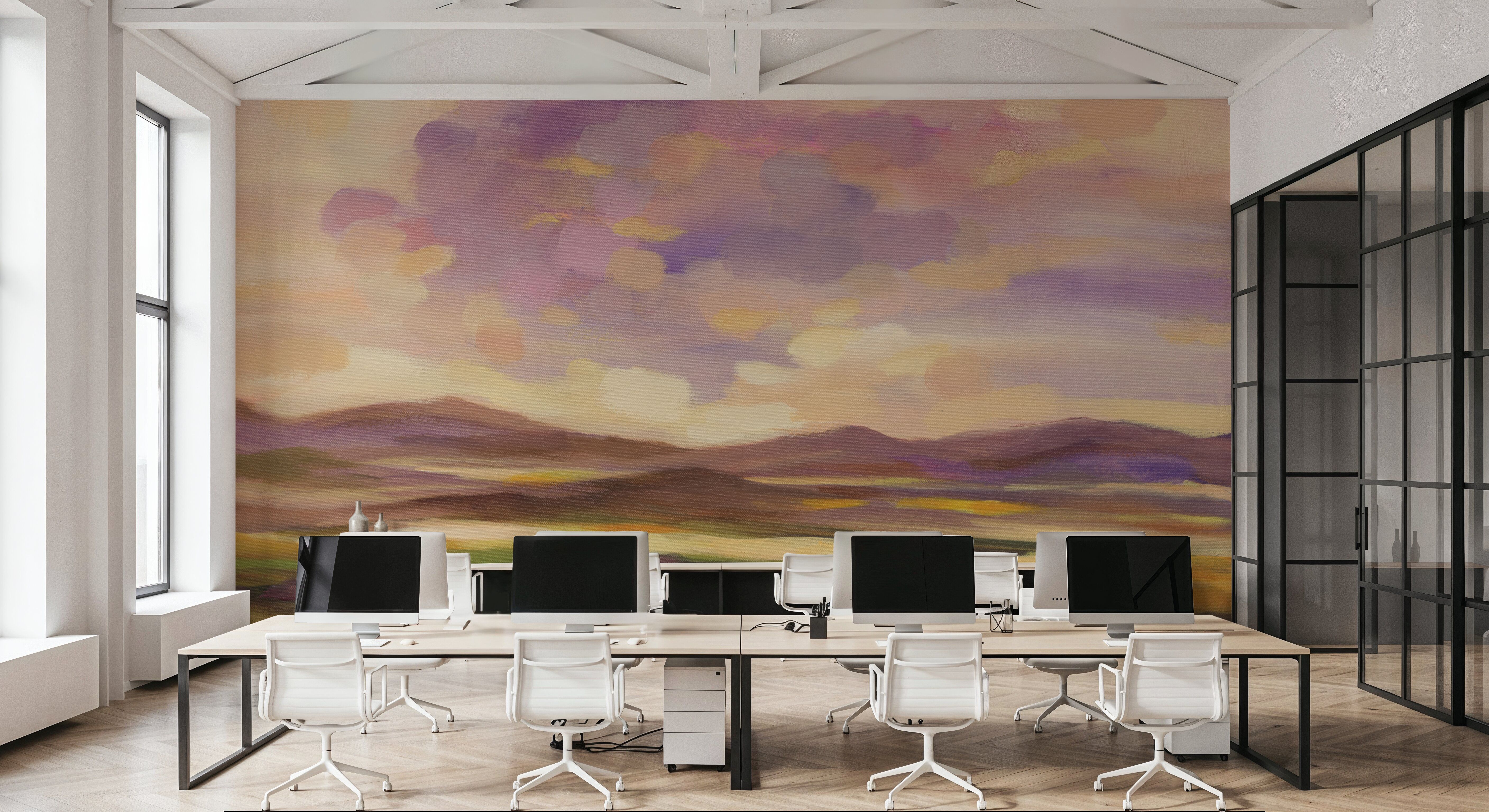 Purple Cloud, Tapeten